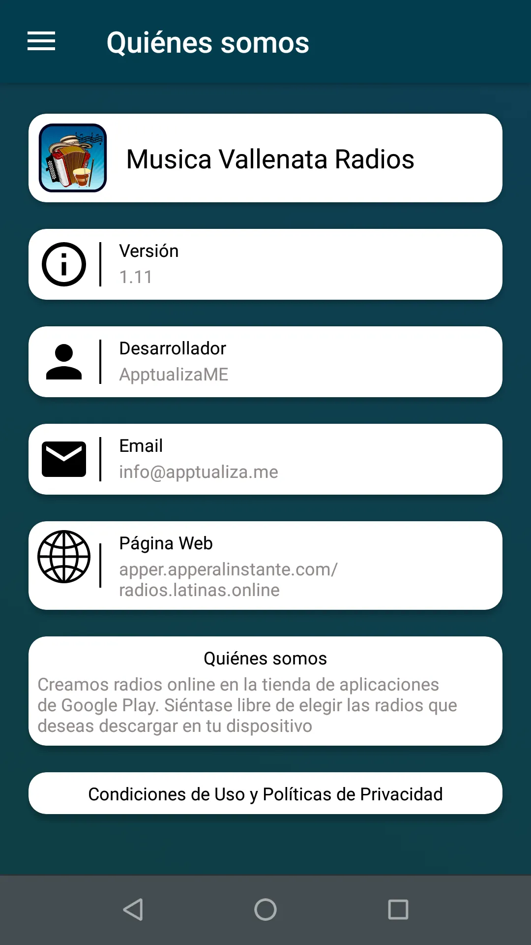 Vallenatos Radio | Indus Appstore | Screenshot