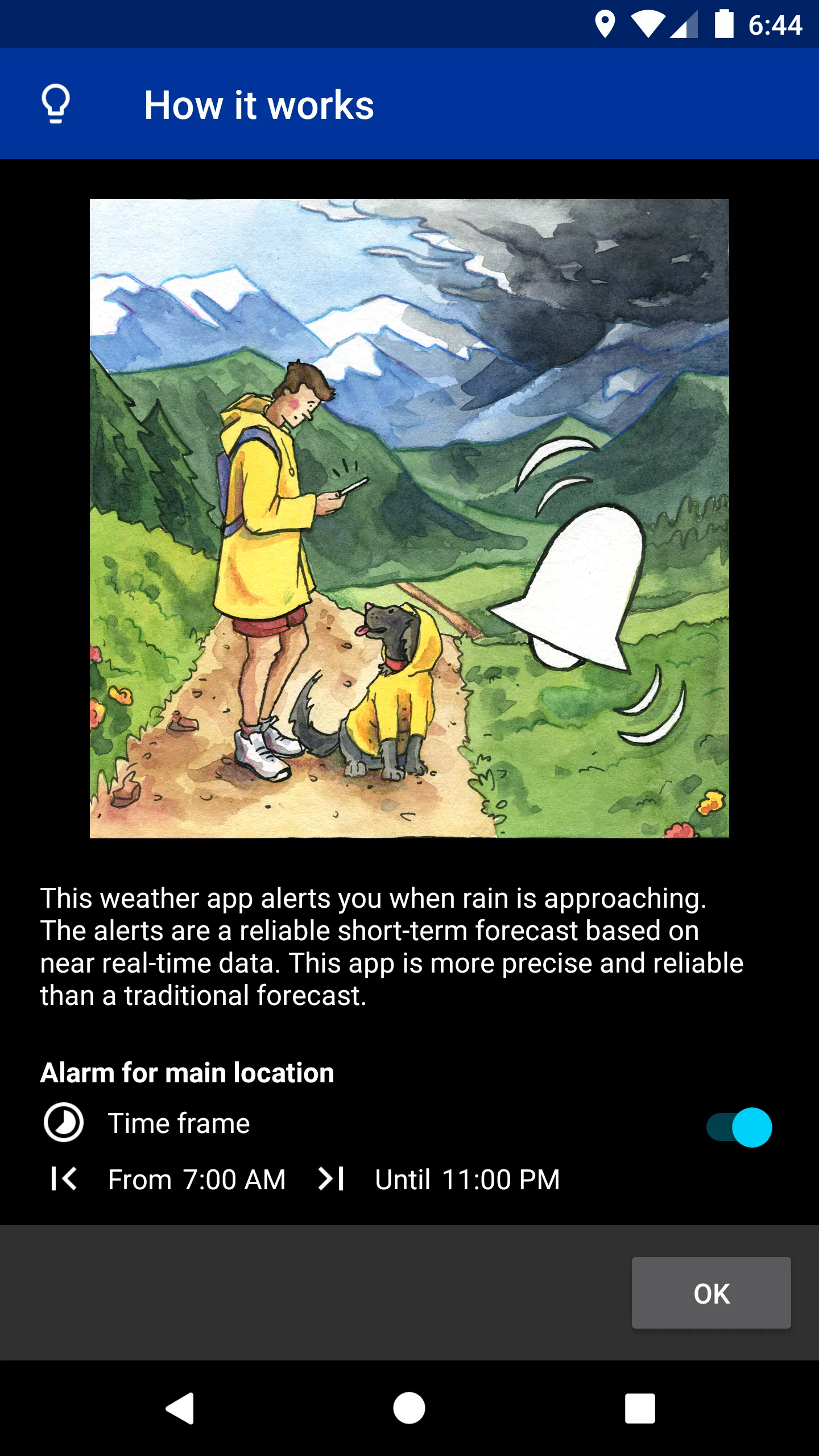 Rain Alarm | Indus Appstore | Screenshot