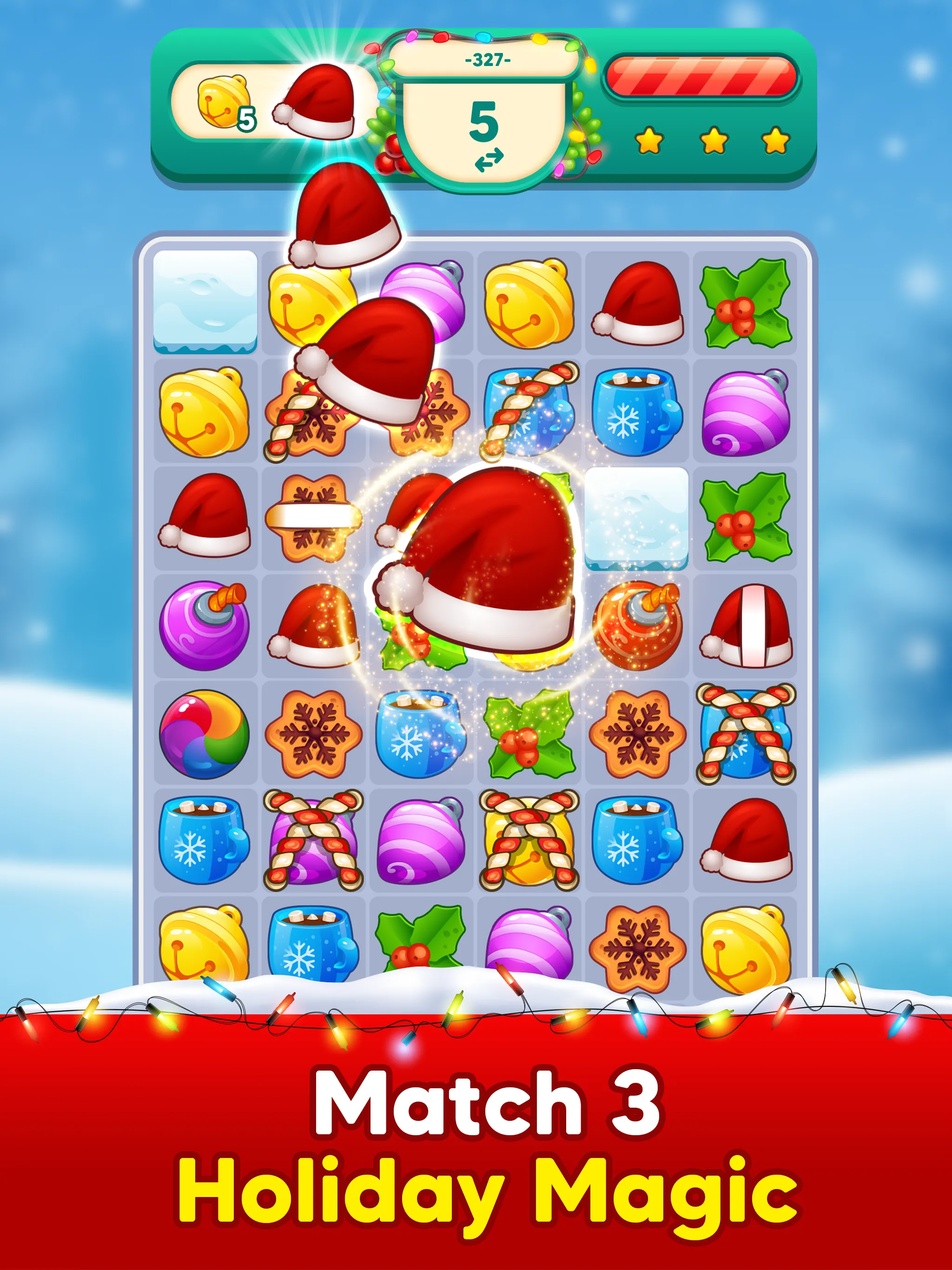 Santa Claus Match 3 Christmas | Indus Appstore | Screenshot