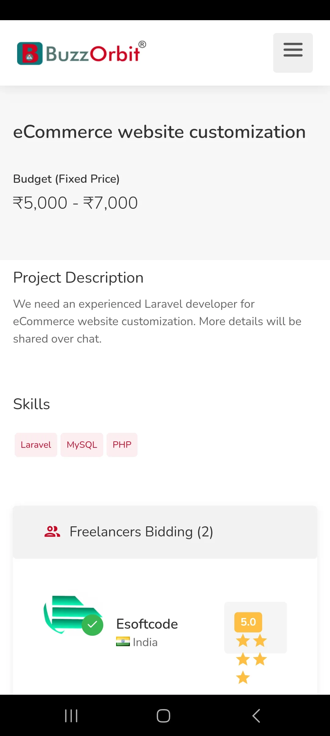 BuzzOrbit - Freelance Platform | Indus Appstore | Screenshot