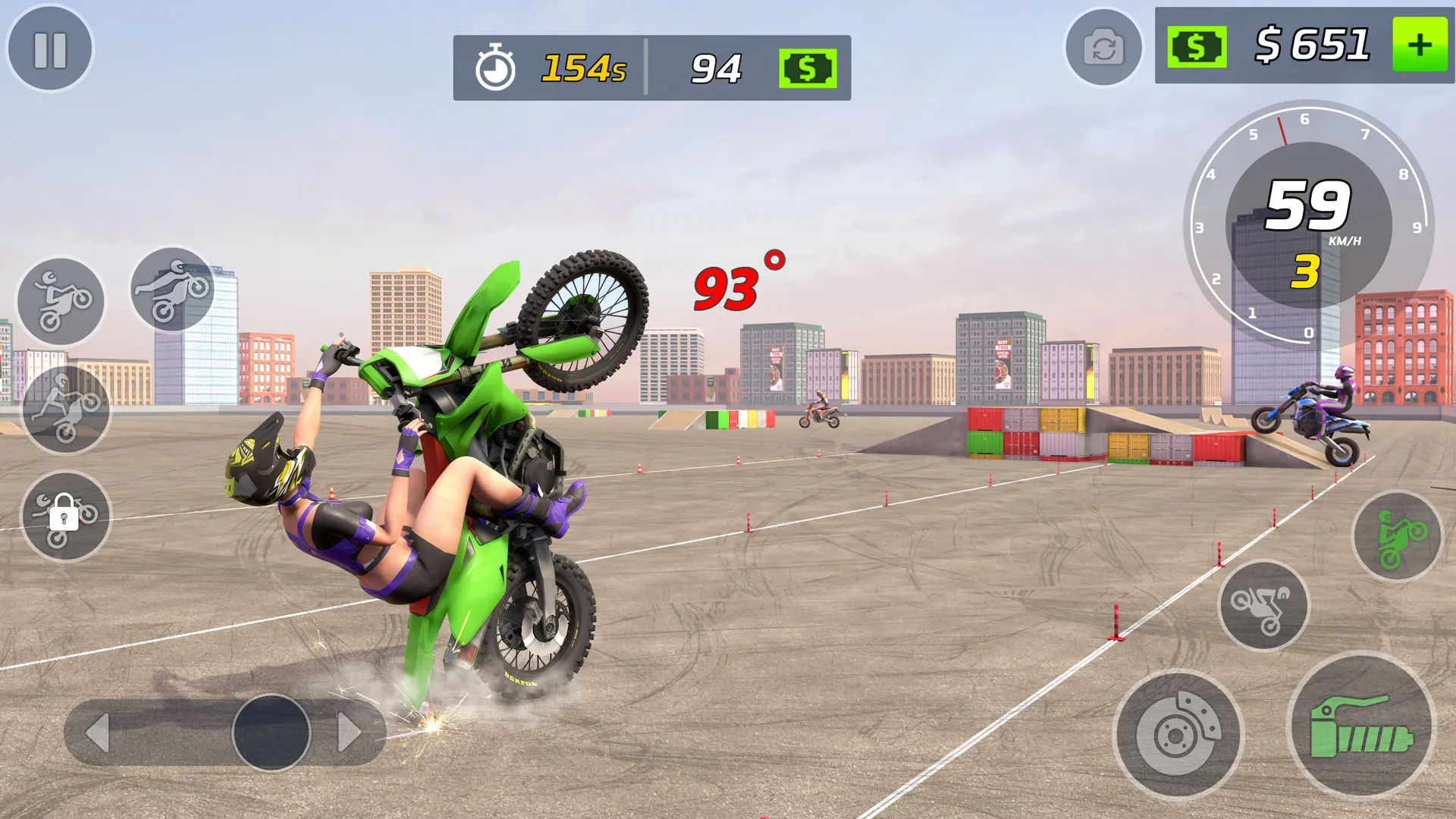 Moto Bike Stunt Wheelie Game | Indus Appstore | Screenshot