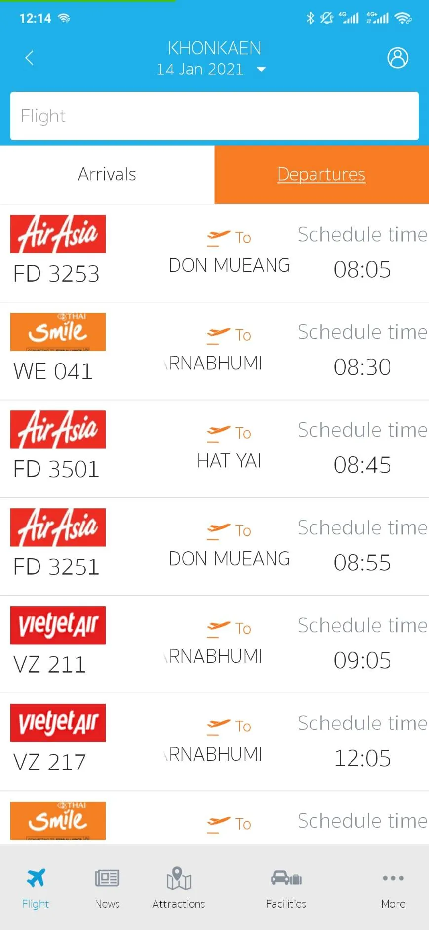 ThaiFlightInfo | Indus Appstore | Screenshot