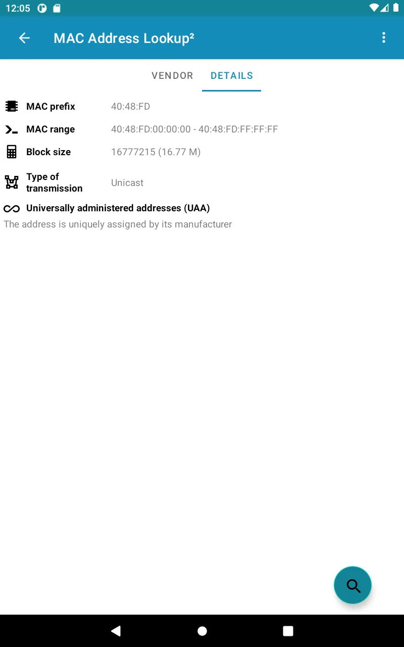 Mac Address Lookup | Indus Appstore | Screenshot