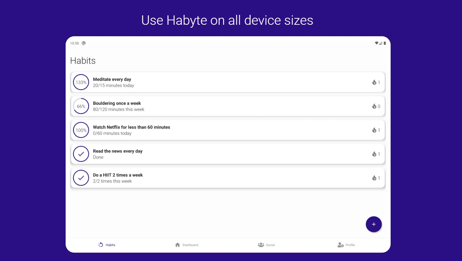 Habyte－Automated habit tracker | Indus Appstore | Screenshot