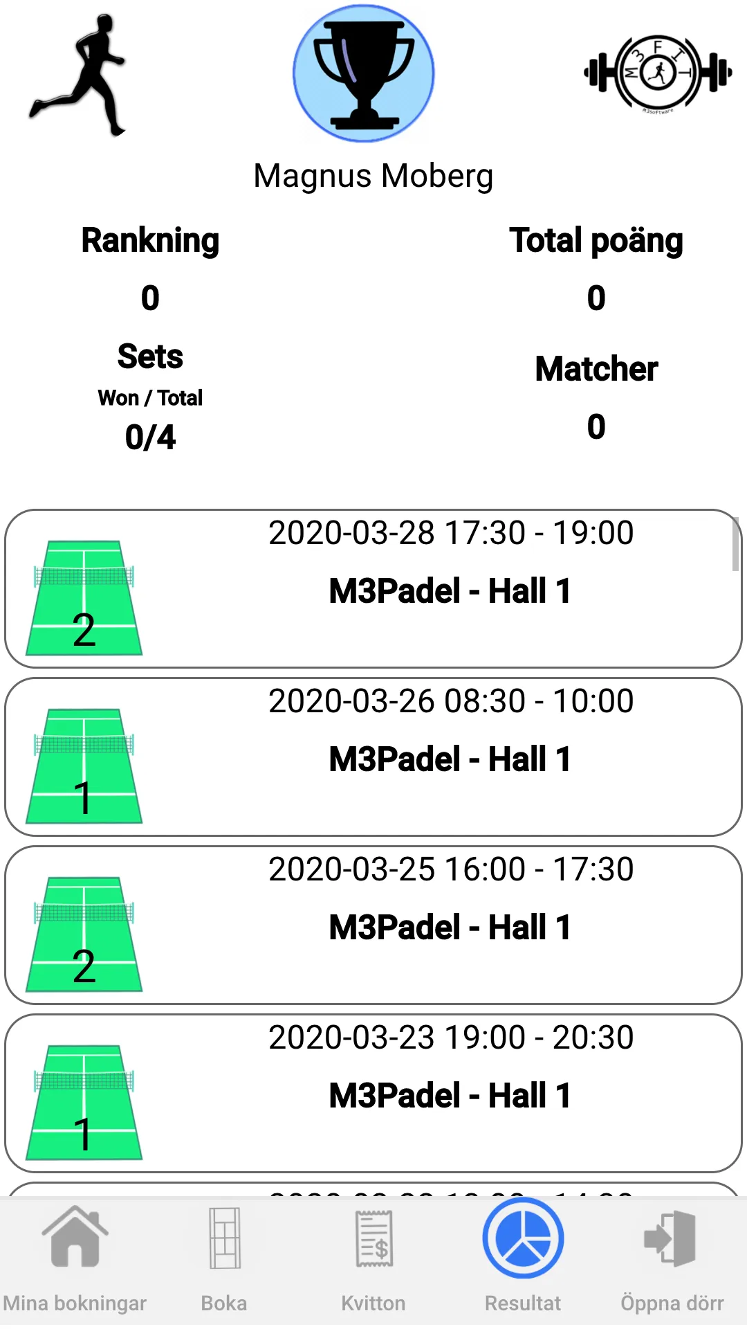 M3softwarePadel Member | Indus Appstore | Screenshot