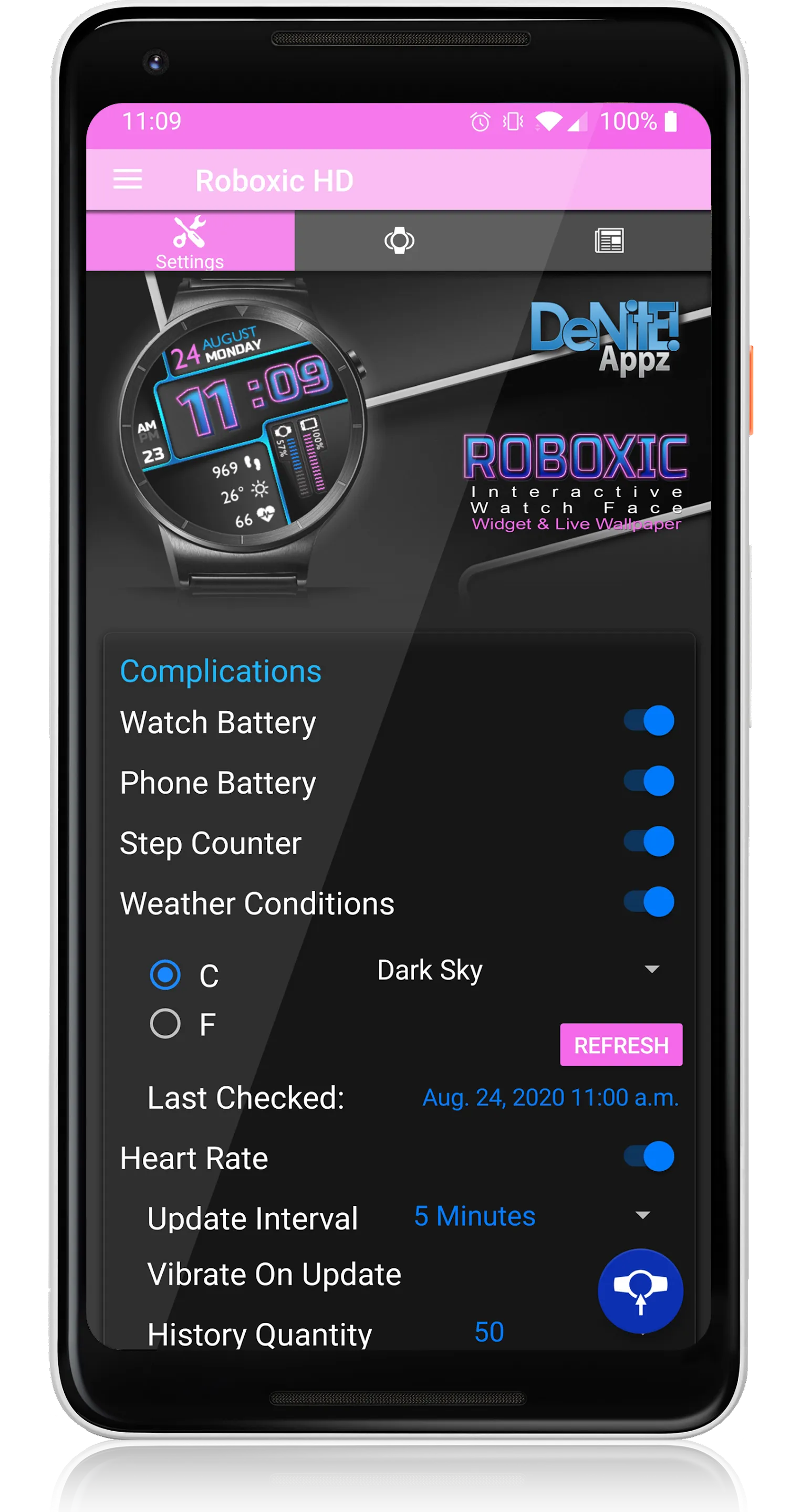 Roboxic HD Watch Face | Indus Appstore | Screenshot