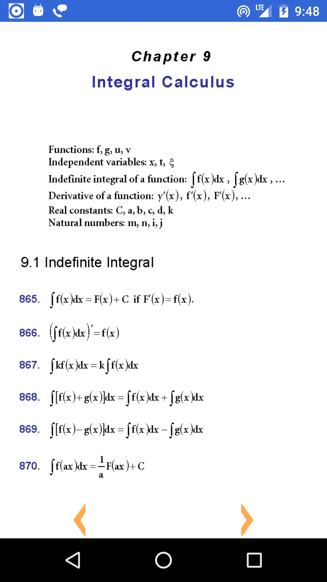 Math Formulas | Indus Appstore | Screenshot