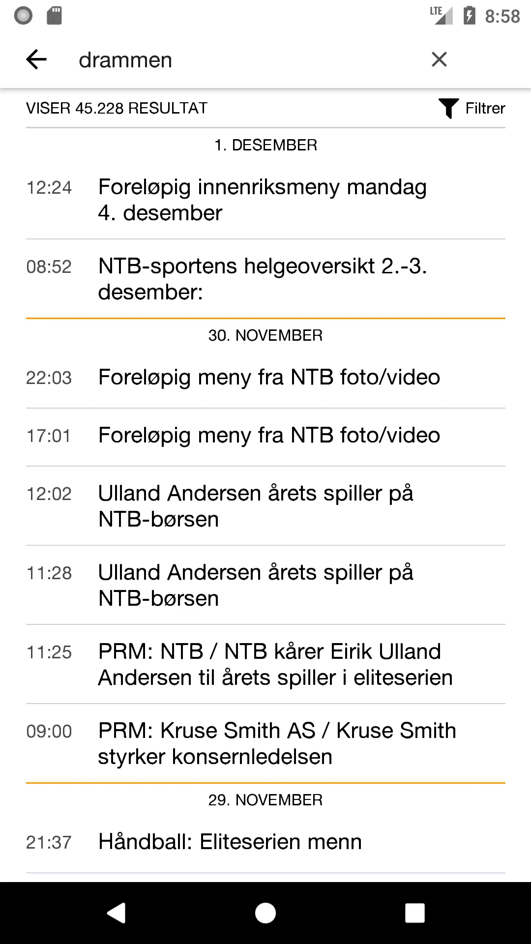 NTB Nyheter | Indus Appstore | Screenshot