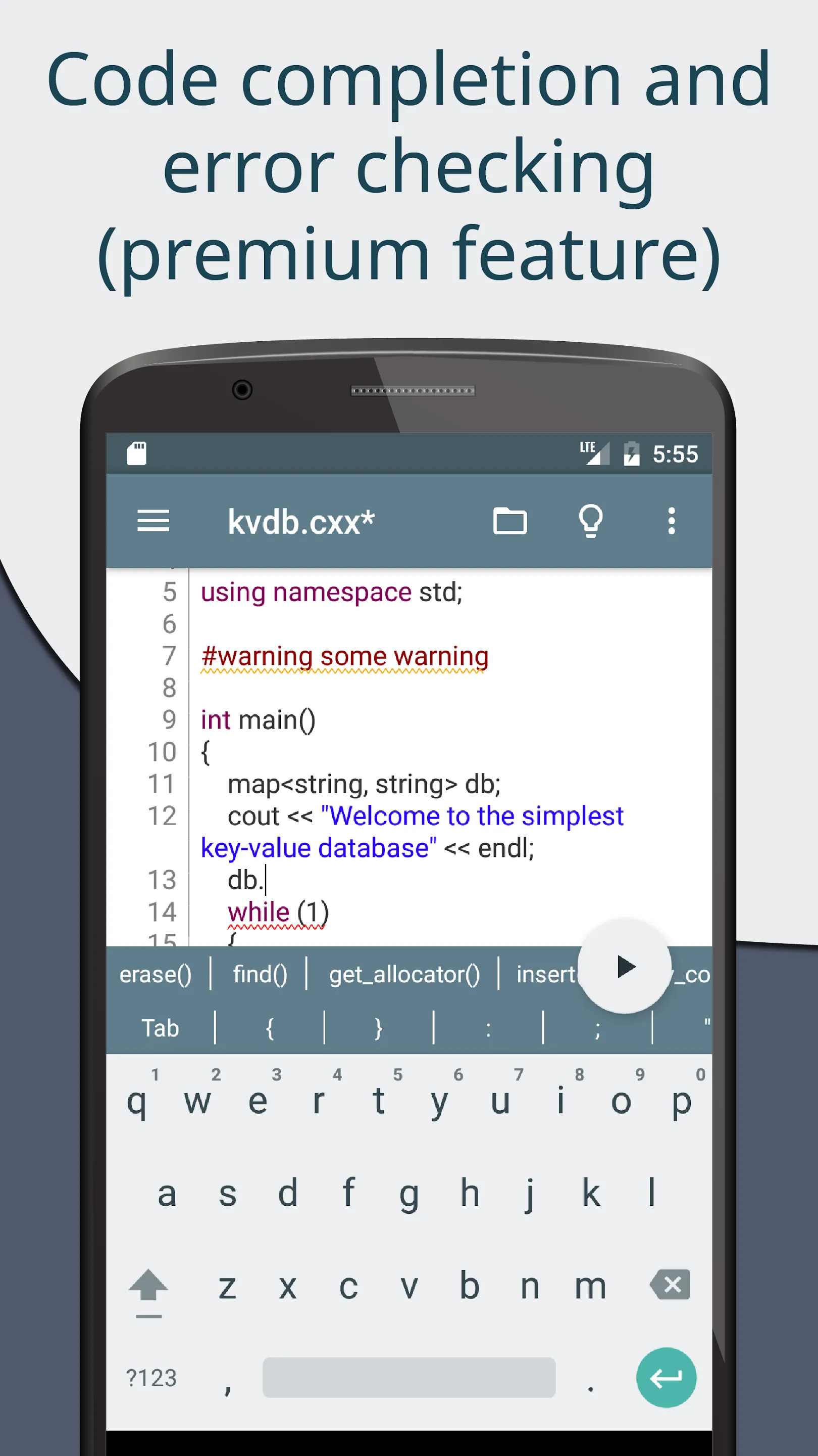 Cxxdroid - C/C++ compiler IDE | Indus Appstore | Screenshot