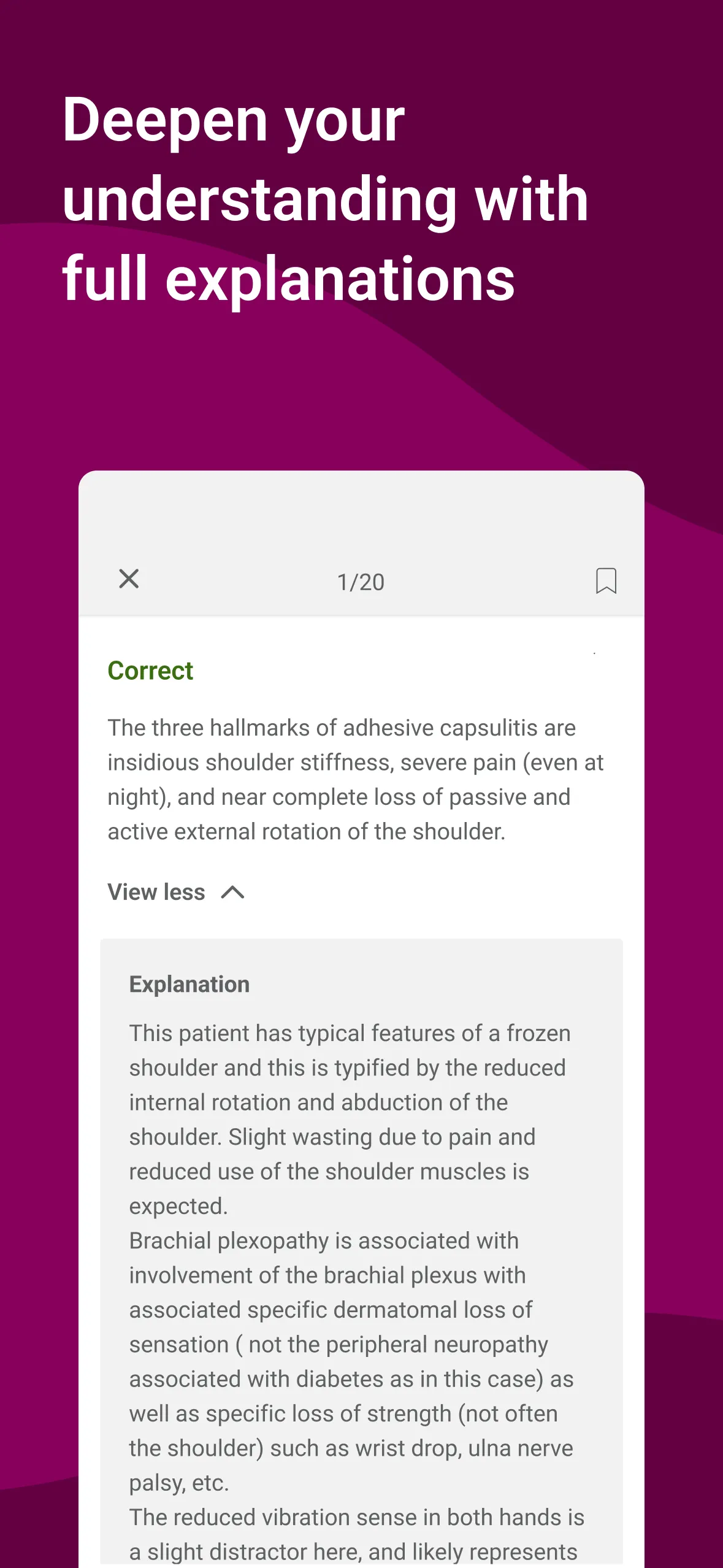 BMJ OnExam | Indus Appstore | Screenshot