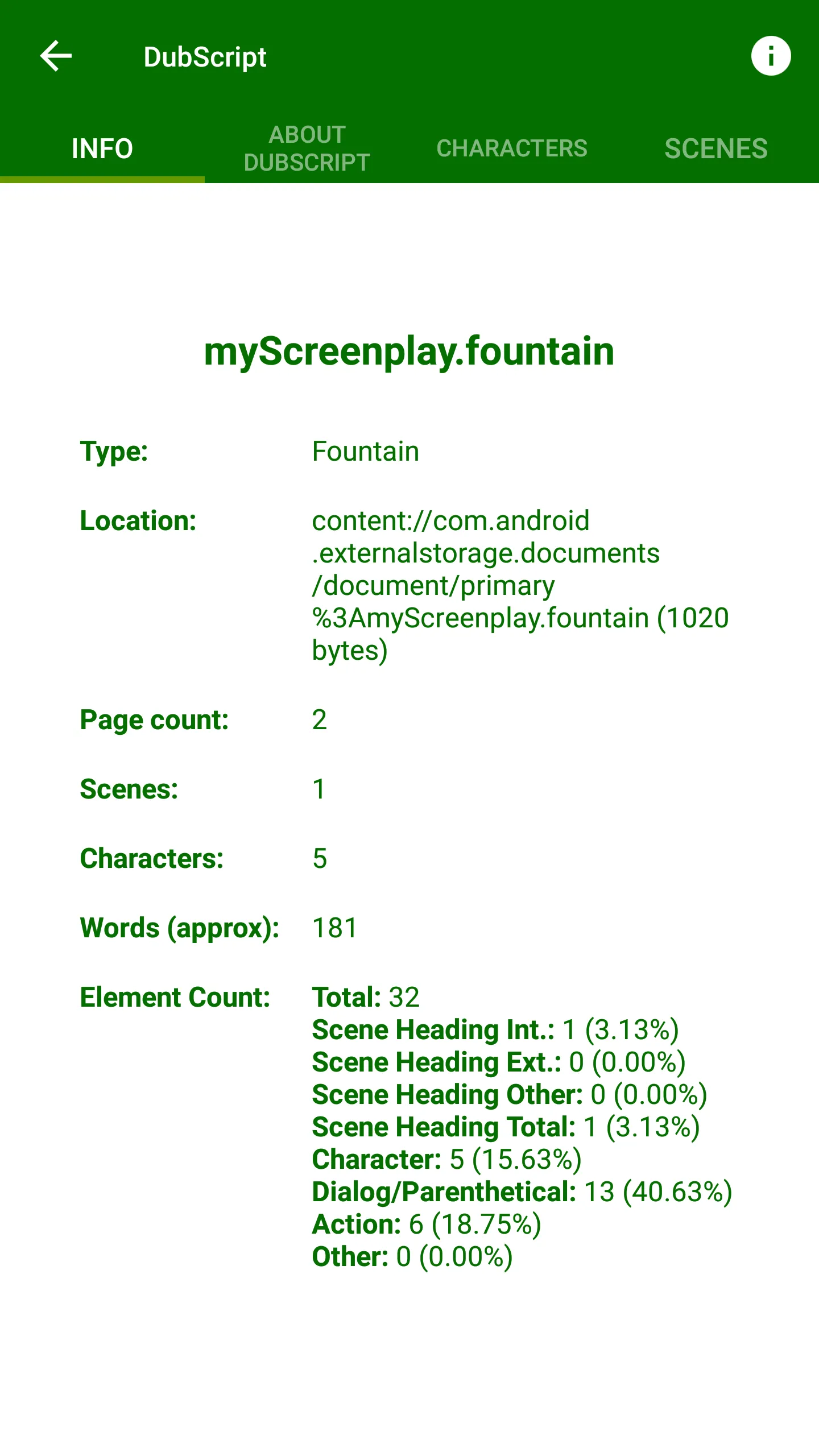 DubScript Screenplay Writer | Indus Appstore | Screenshot