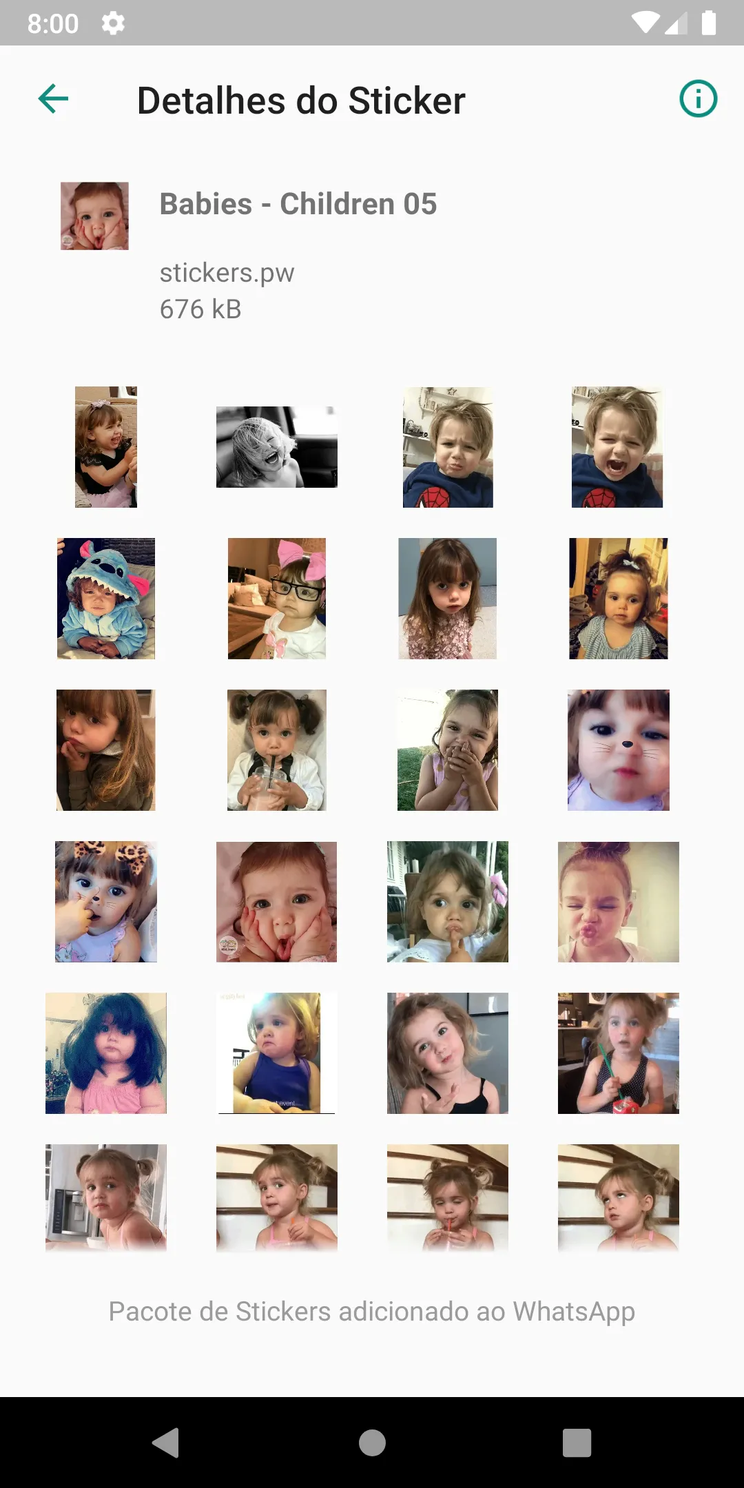 Stickers: Babies Children Cute | Indus Appstore | Screenshot