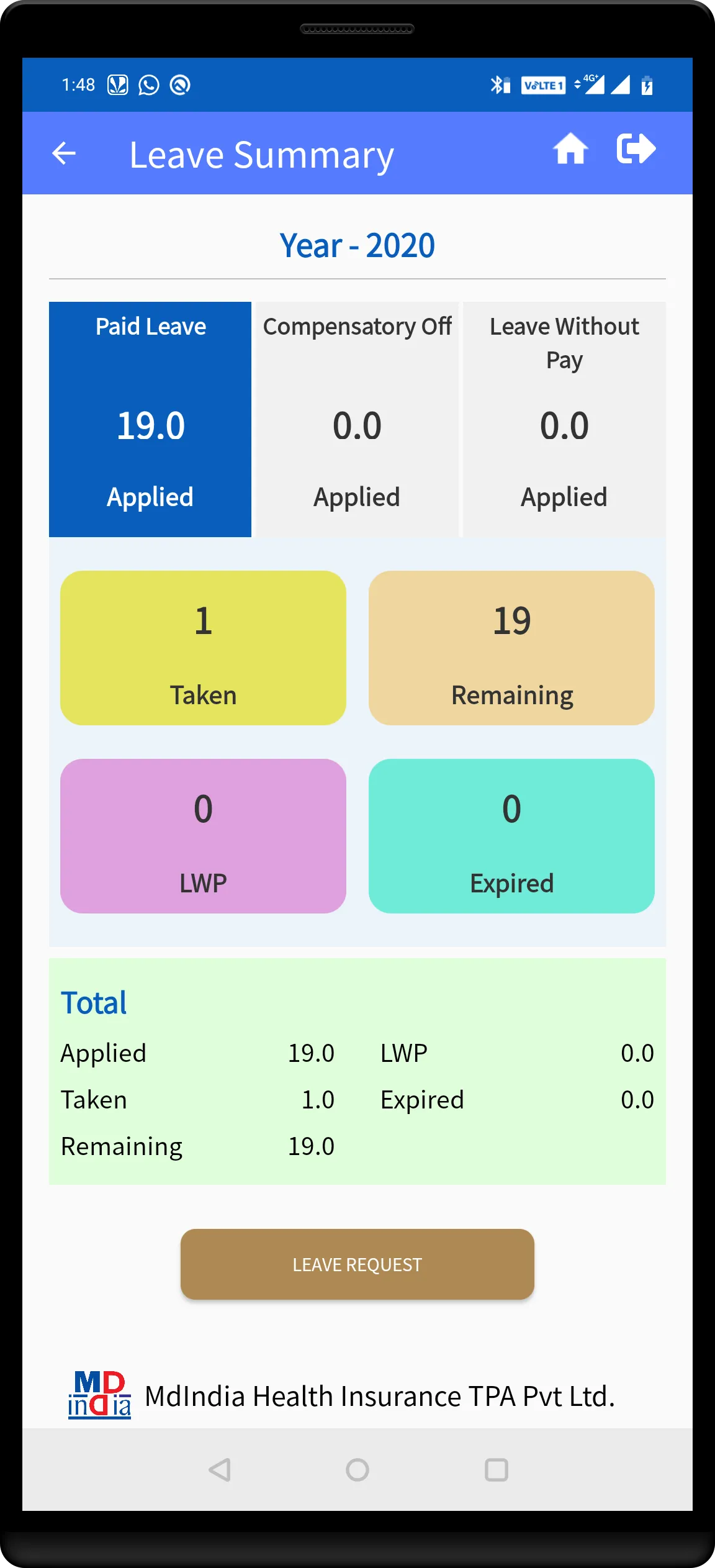 MDIndia HRMS | Indus Appstore | Screenshot