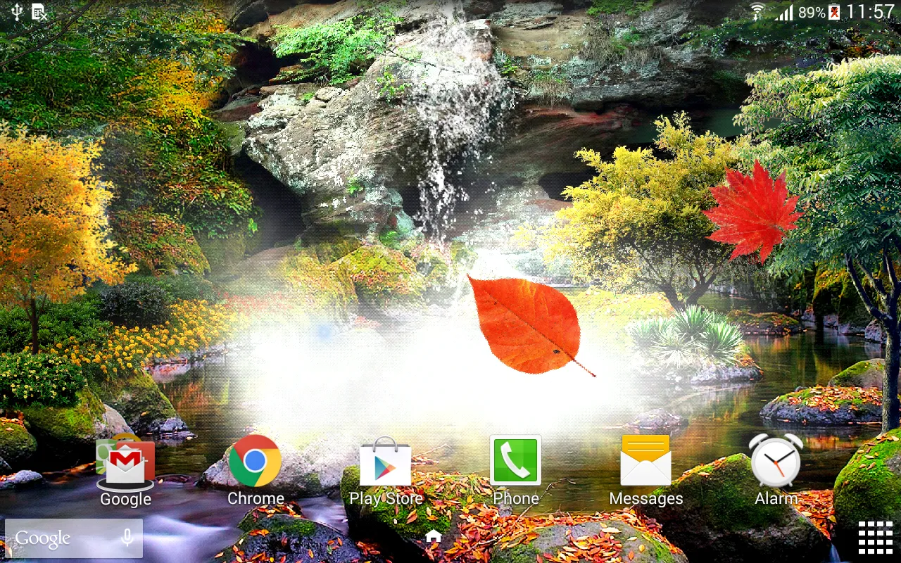 3D Autumn Waterfall Wallpaper | Indus Appstore | Screenshot