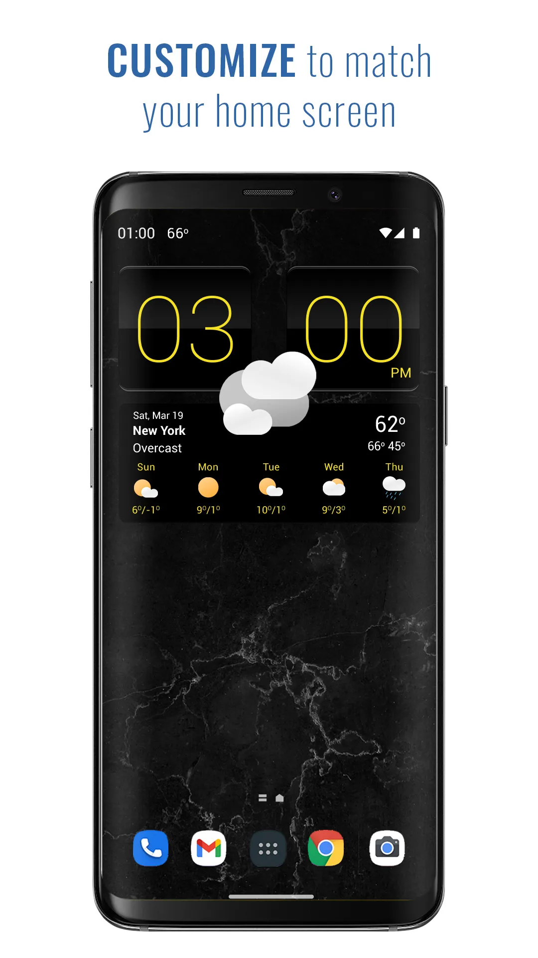 Sense V2 Flip Clock & Weather | Indus Appstore | Screenshot