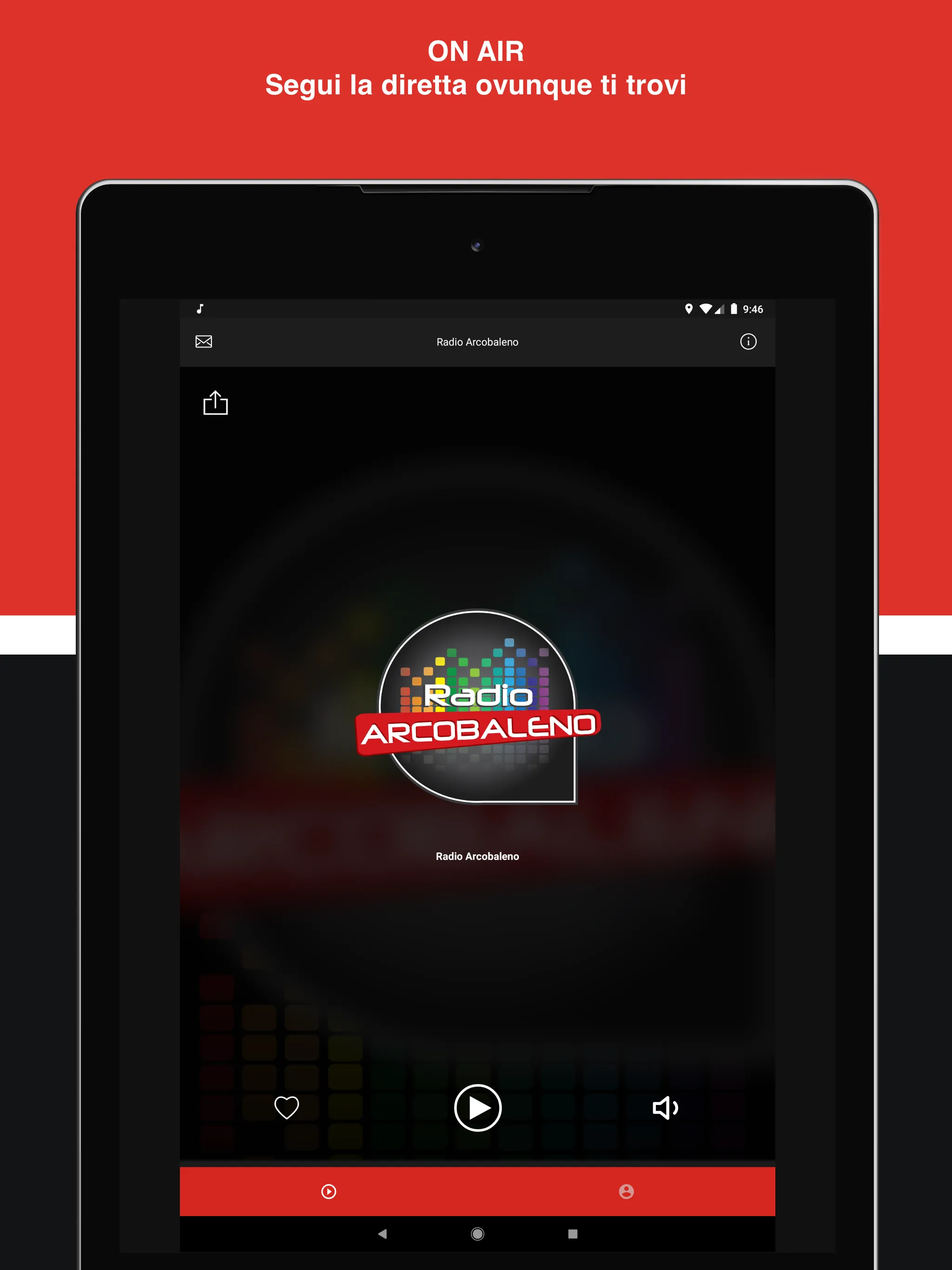 Radio Arcobaleno - Info&Music | Indus Appstore | Screenshot