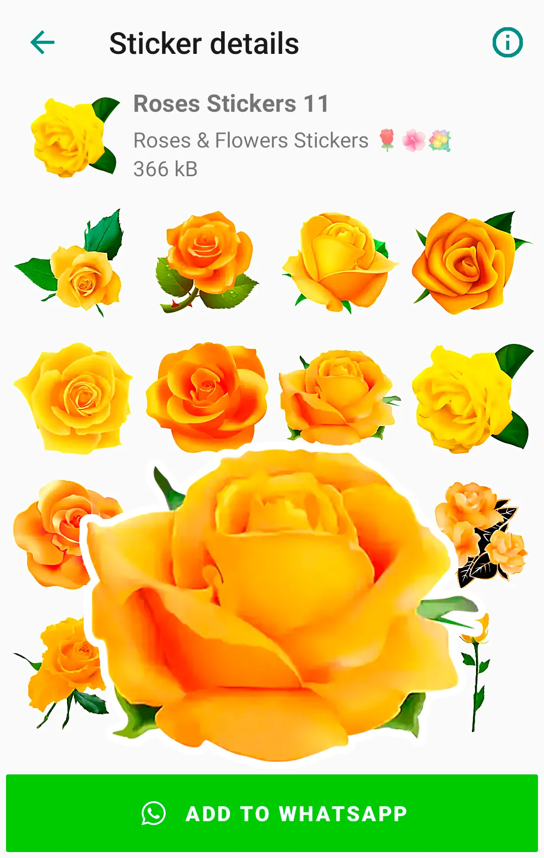 Roses Stickers for WhatsApp | Indus Appstore | Screenshot