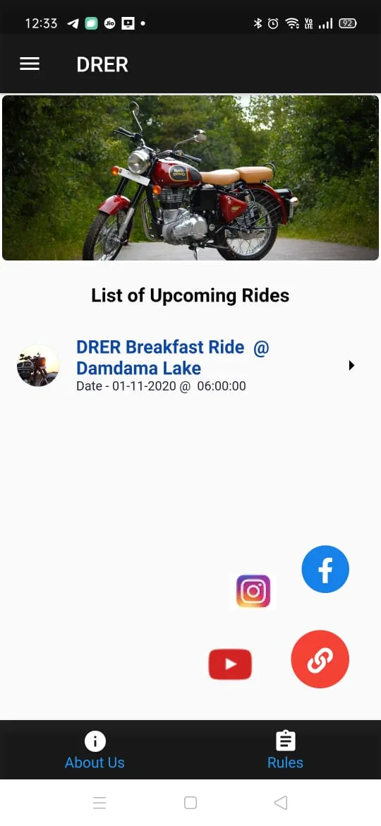 DRER Delhi RoyalEnfield Riders | Indus Appstore | Screenshot