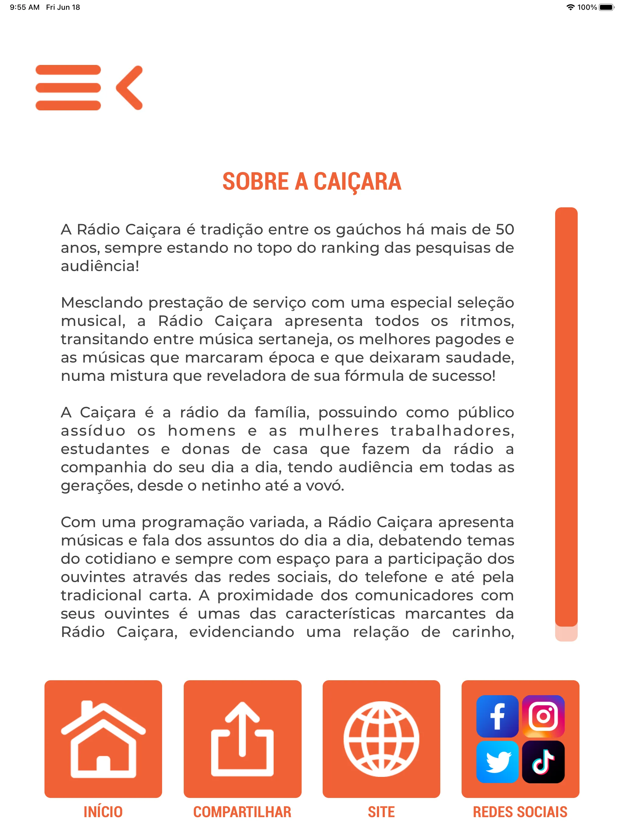 Rádio Caiçara - 96,7 FM | Indus Appstore | Screenshot