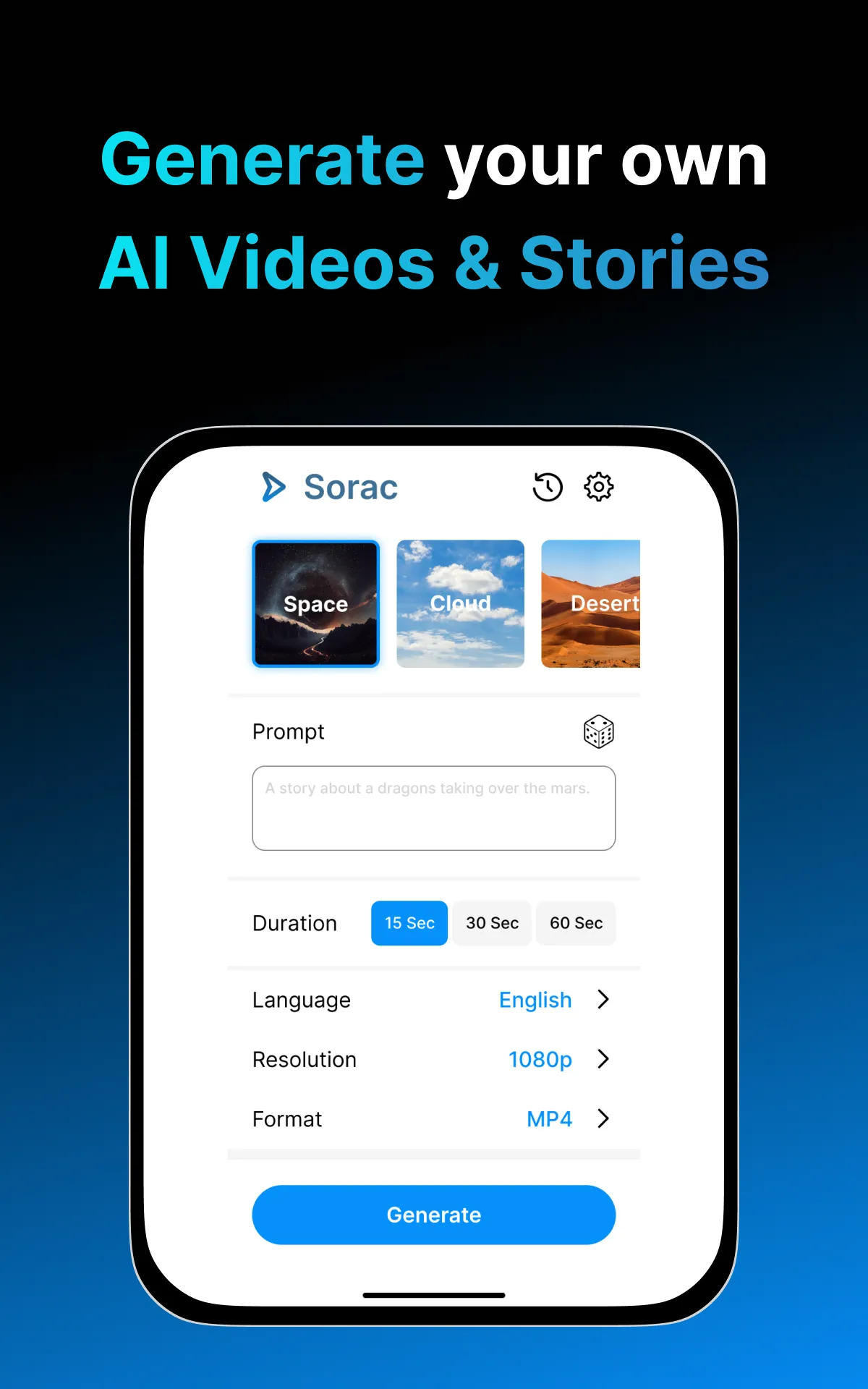 Sorac.ai - AI Video Generator | Indus Appstore | Screenshot