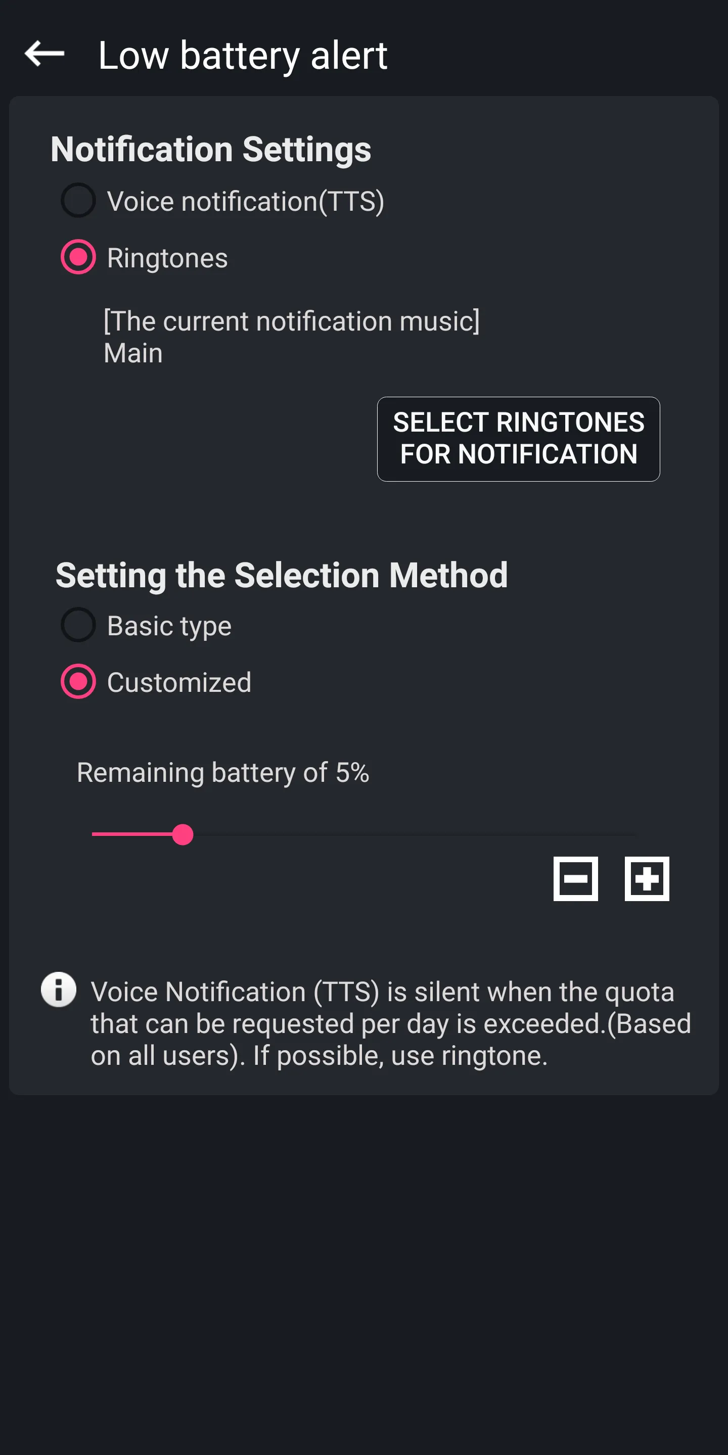 Battery charge notification | Indus Appstore | Screenshot