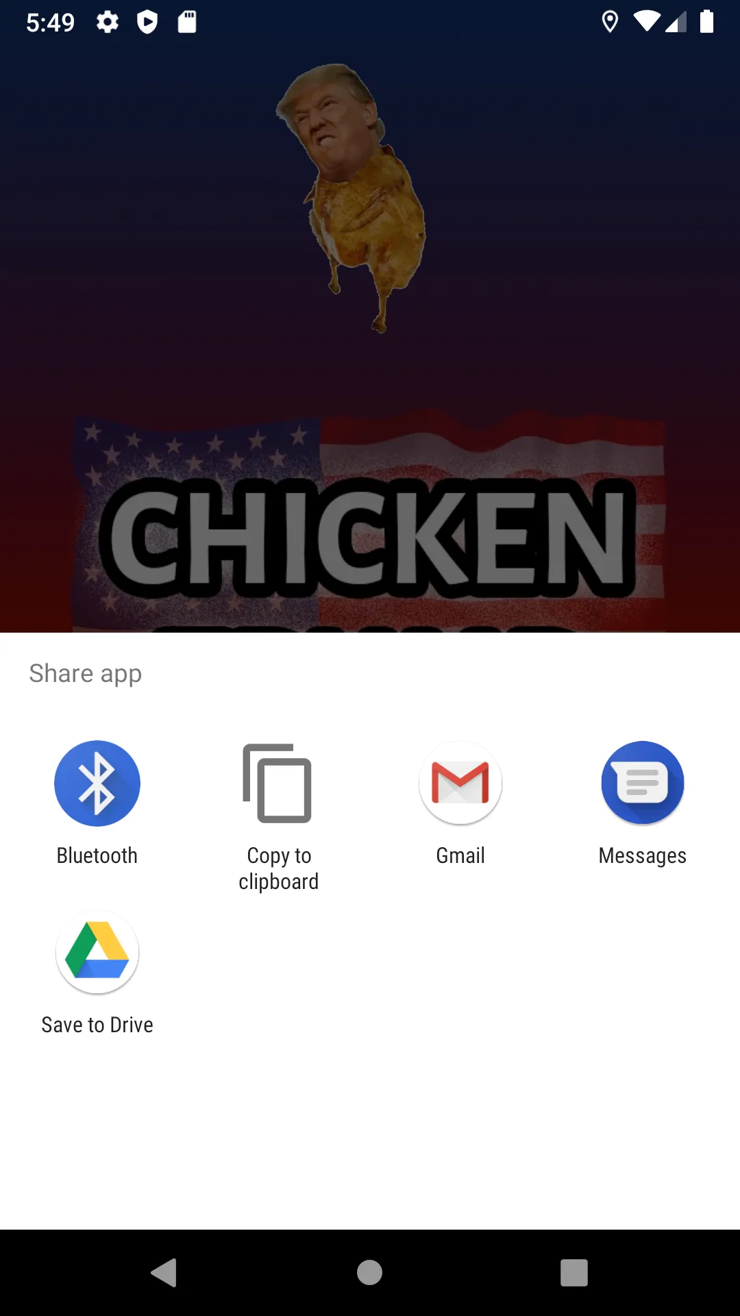 Trump Chicken Dance Button | Indus Appstore | Screenshot