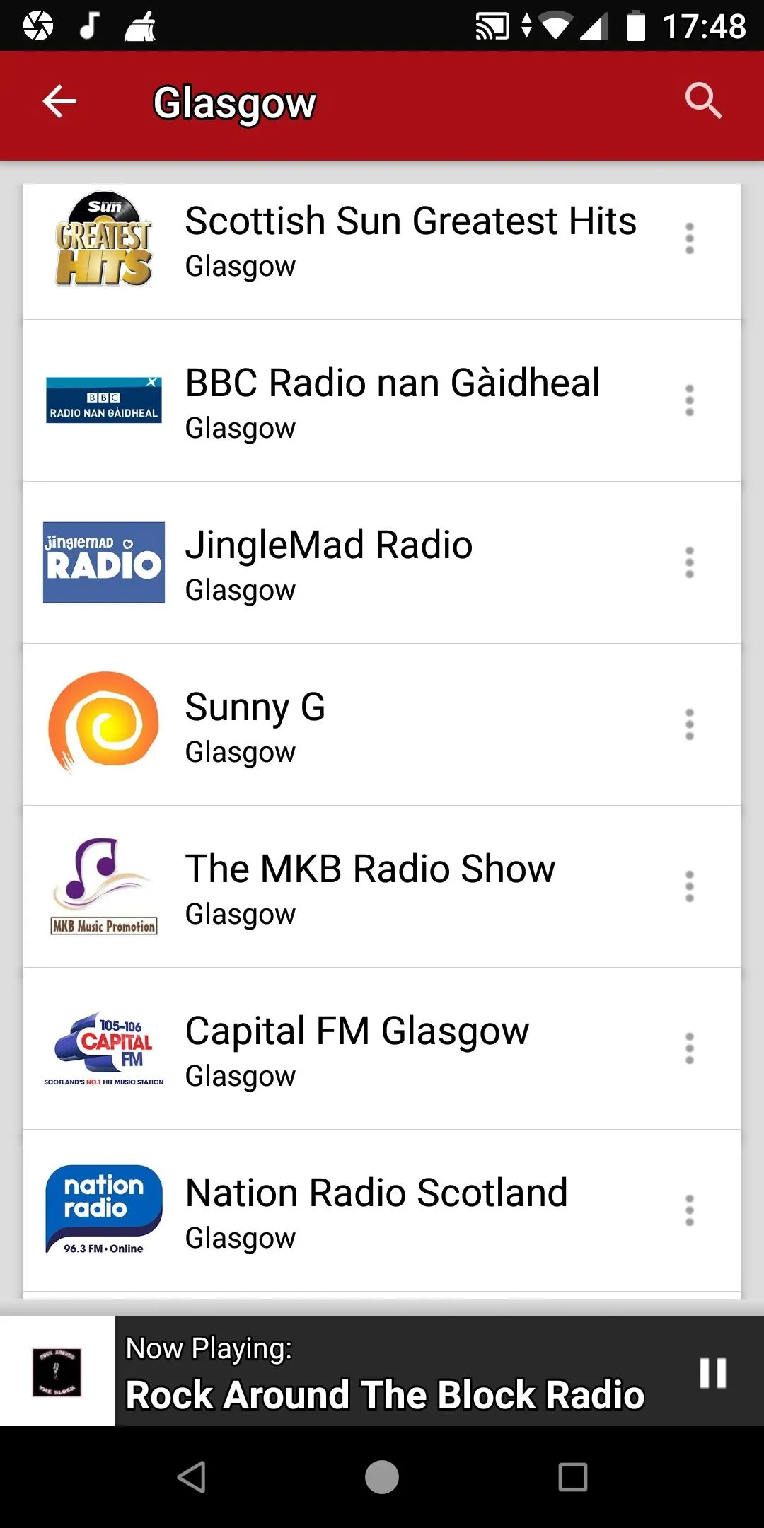 Glasgow Radio Stations | Indus Appstore | Screenshot