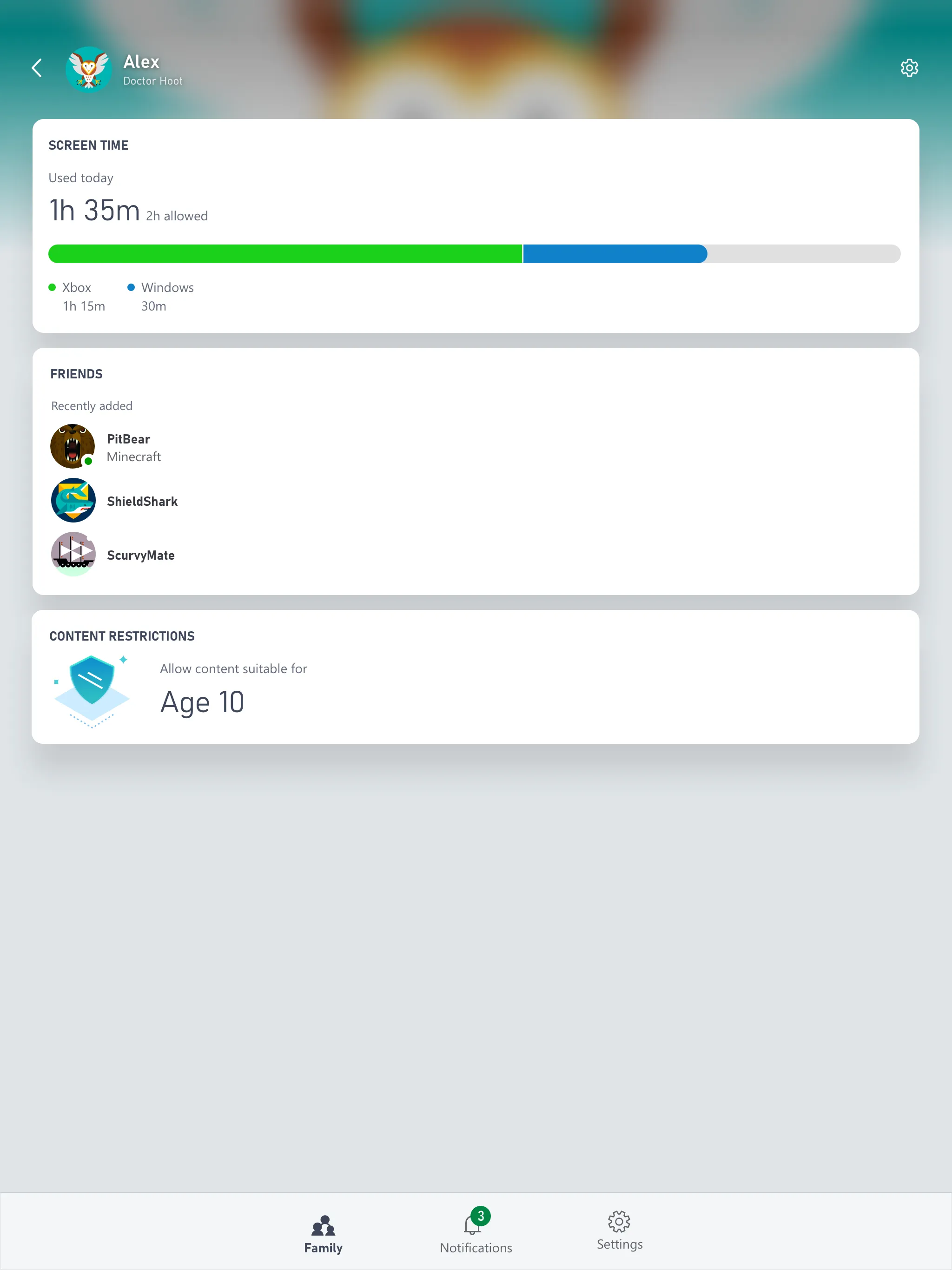 Xbox Family Settings | Indus Appstore | Screenshot