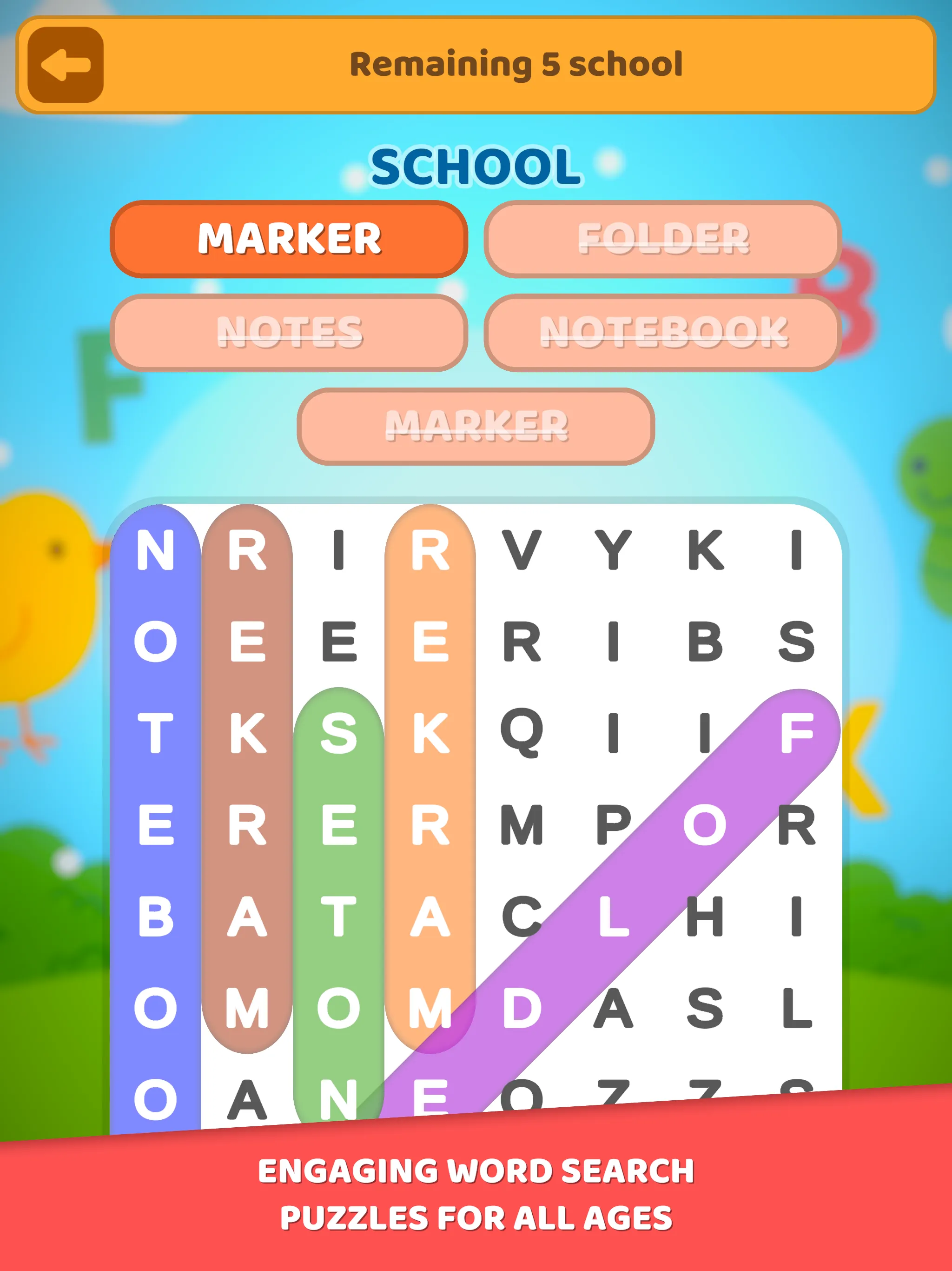 Word Search for Kids | Indus Appstore | Screenshot