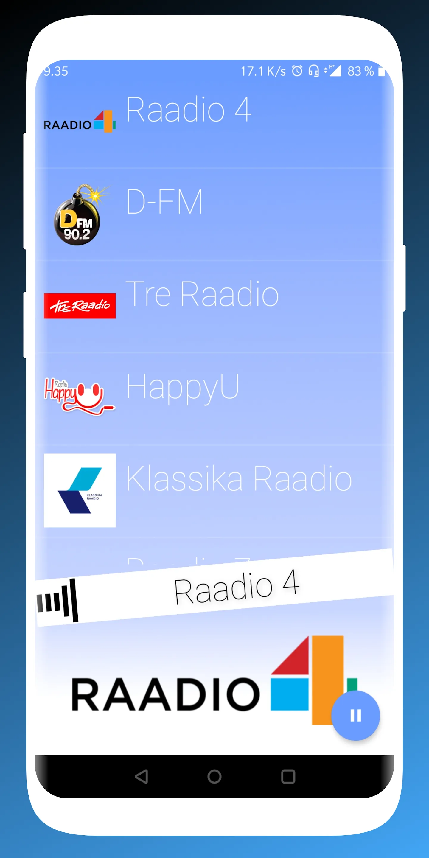 Raadio | Indus Appstore | Screenshot