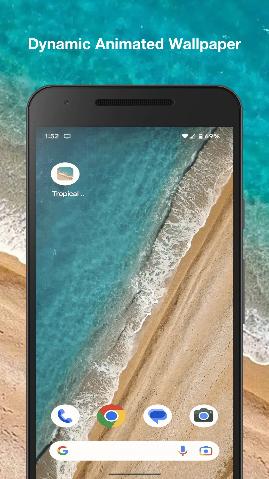 Tropical Beach Live Wallpaper | Indus Appstore | Screenshot