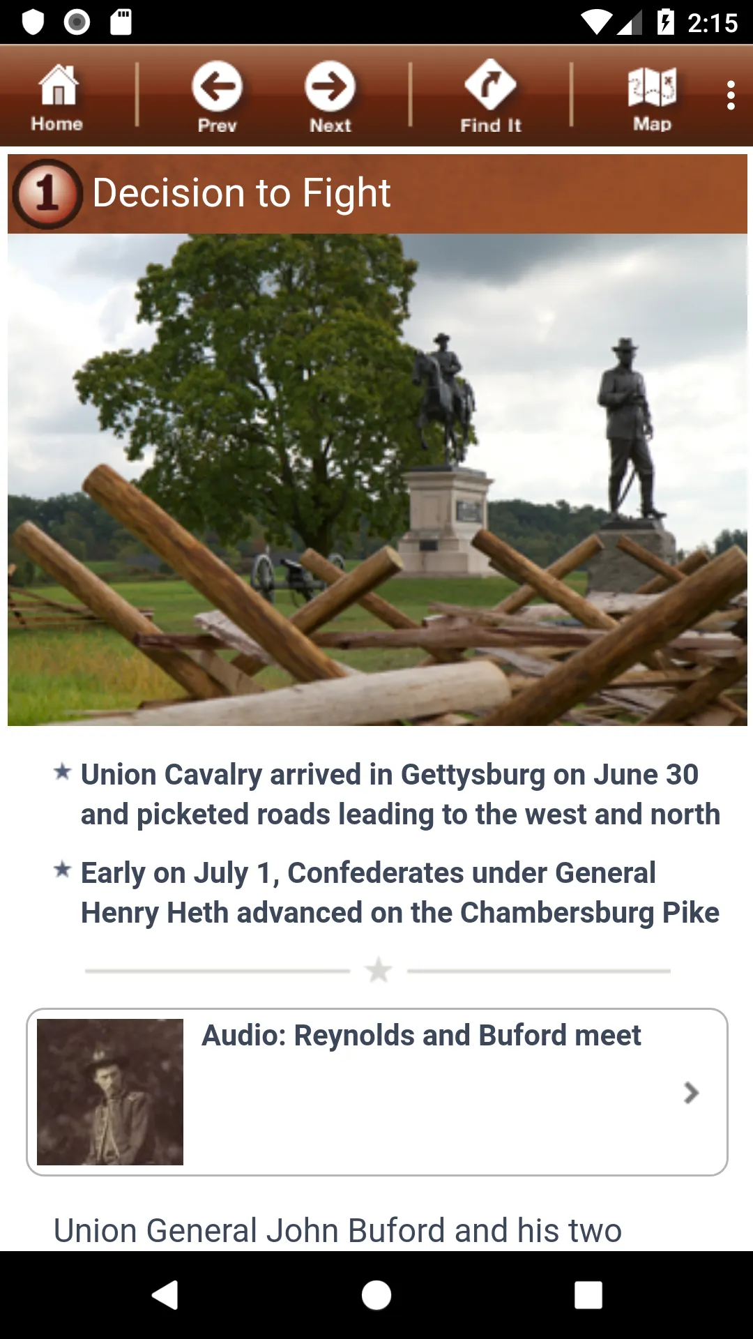 Gettysburg Battle App | Indus Appstore | Screenshot