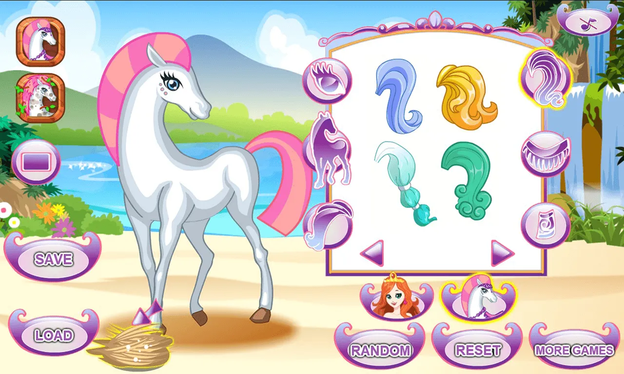 White Horse Princess Dress Up | Indus Appstore | Screenshot