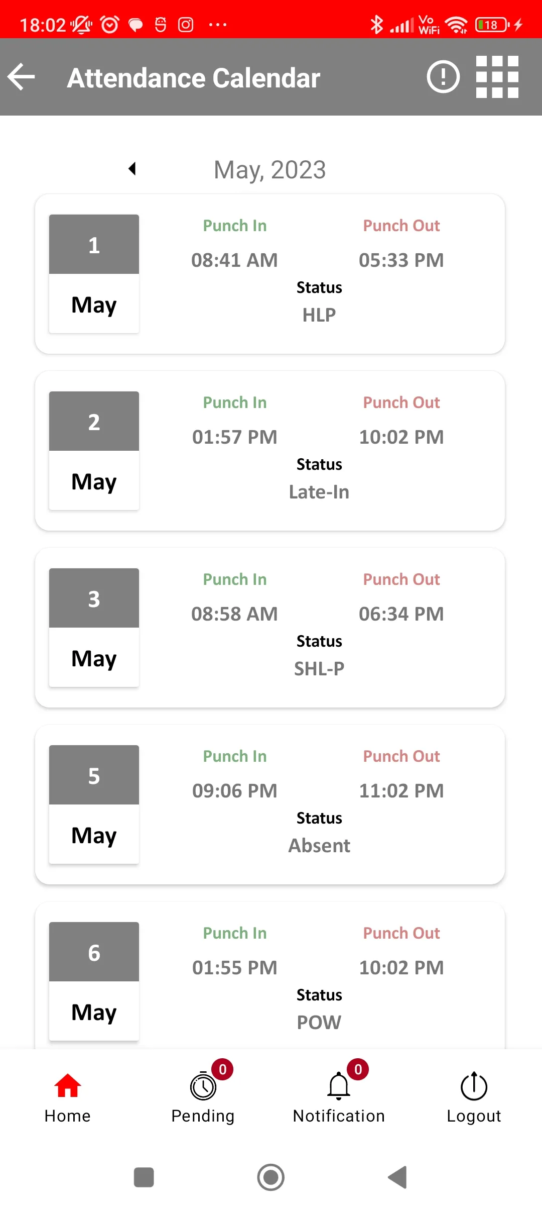 Prince Pipes - HRMS | Indus Appstore | Screenshot