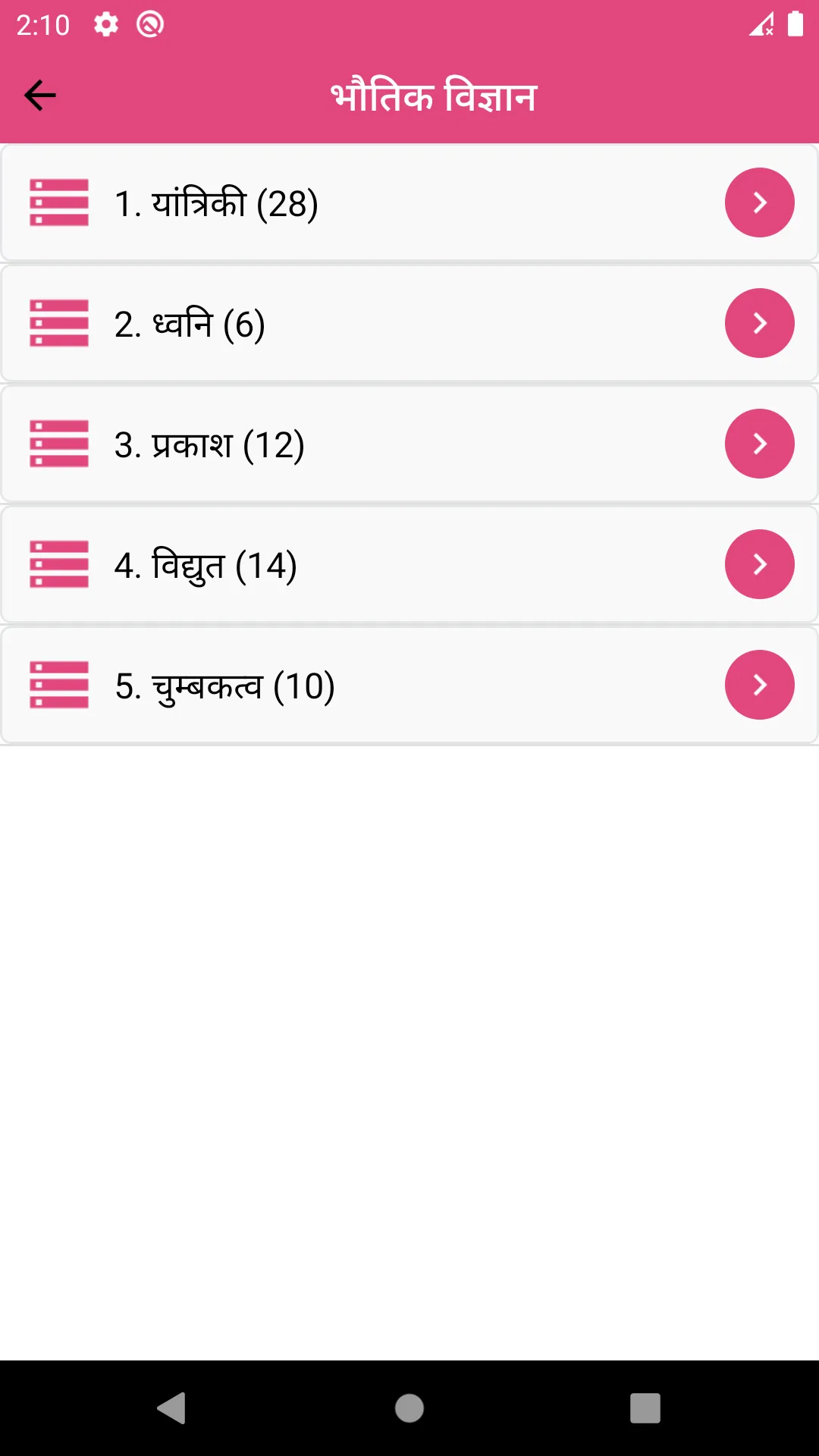 Physics in hindi | Indus Appstore | Screenshot