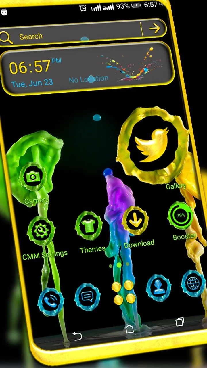 Colorful Melted Wax Launcher | Indus Appstore | Screenshot