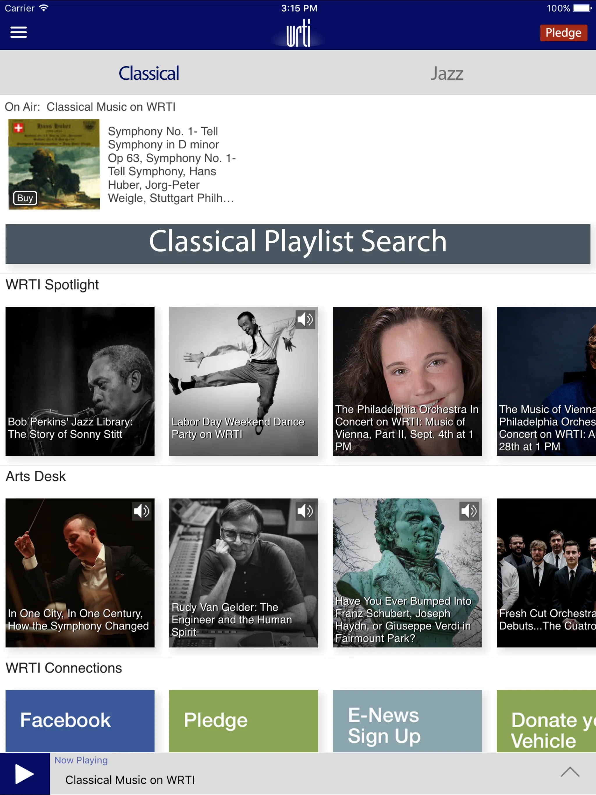 Classical & Jazz Radio WRTI | Indus Appstore | Screenshot