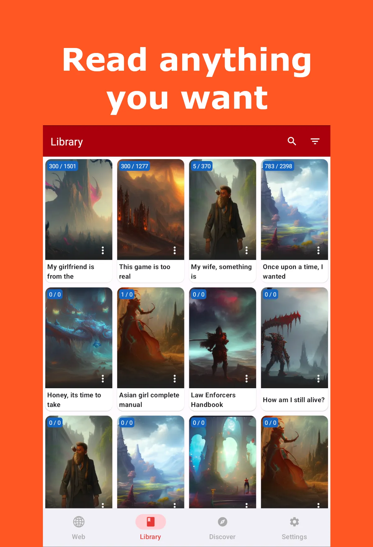 Webu - Web Novel Reader | Indus Appstore | Screenshot