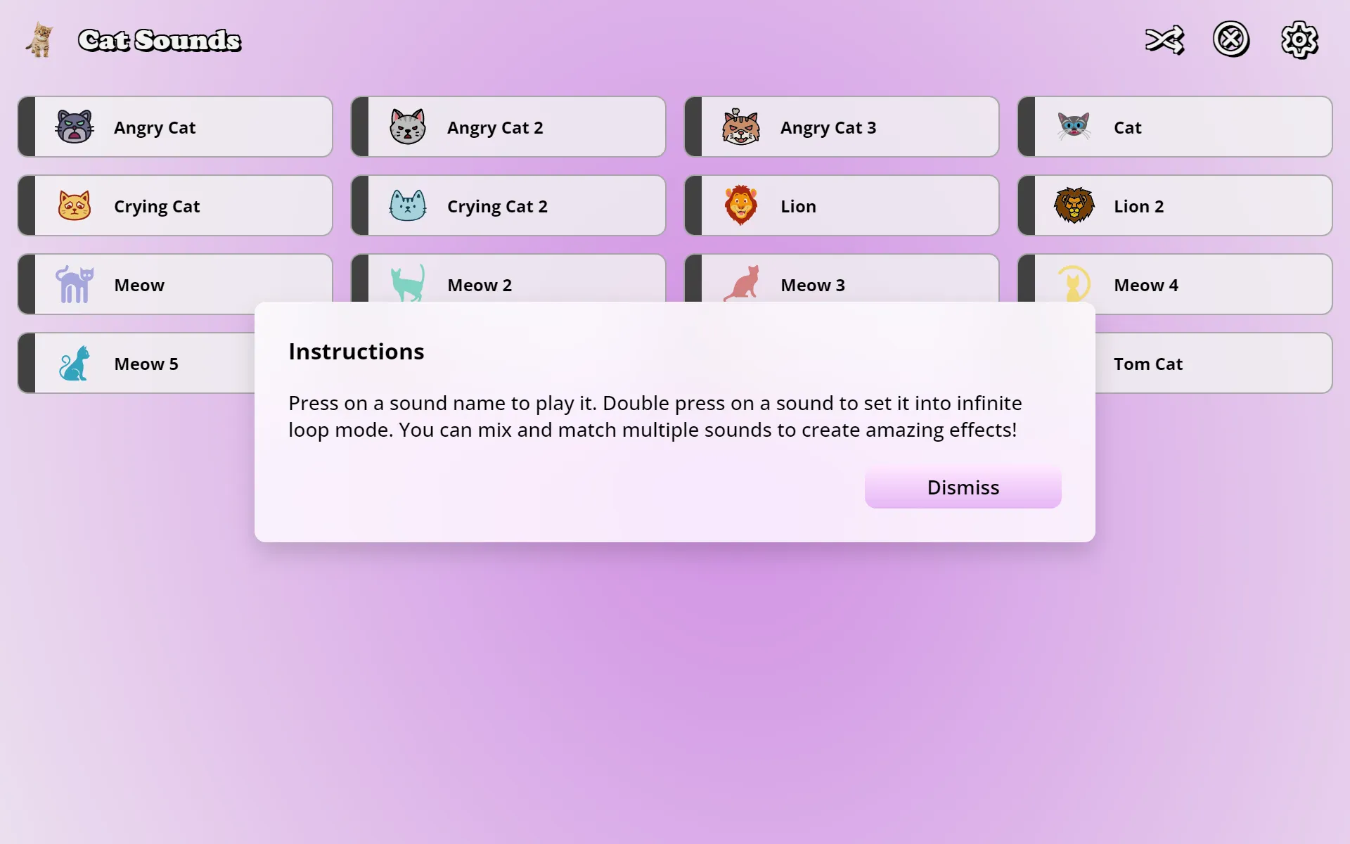 Cat Soundboard | Indus Appstore | Screenshot