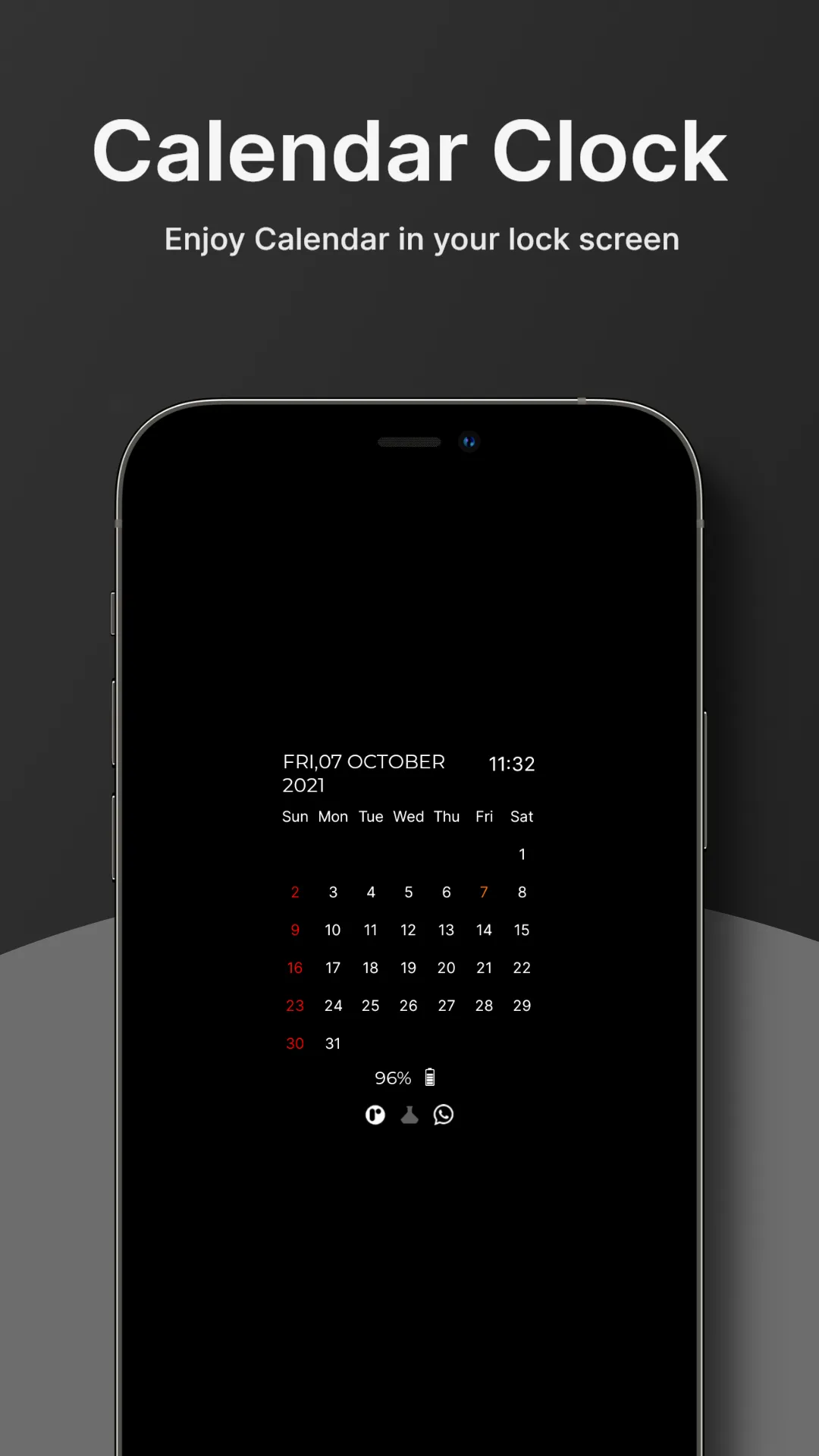 Always On Display Clock Widget | Indus Appstore | Screenshot