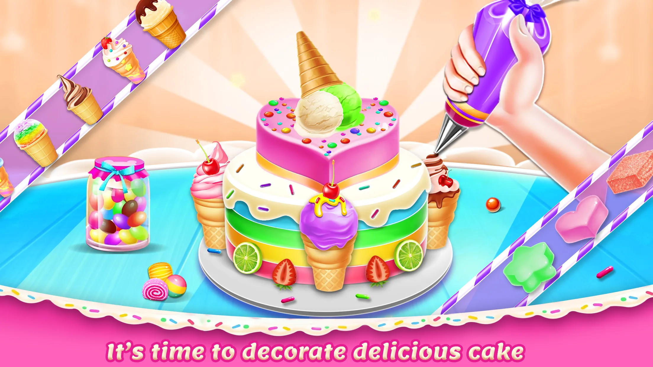 Ice cream Cake Maker Cake Game | Indus Appstore | Screenshot