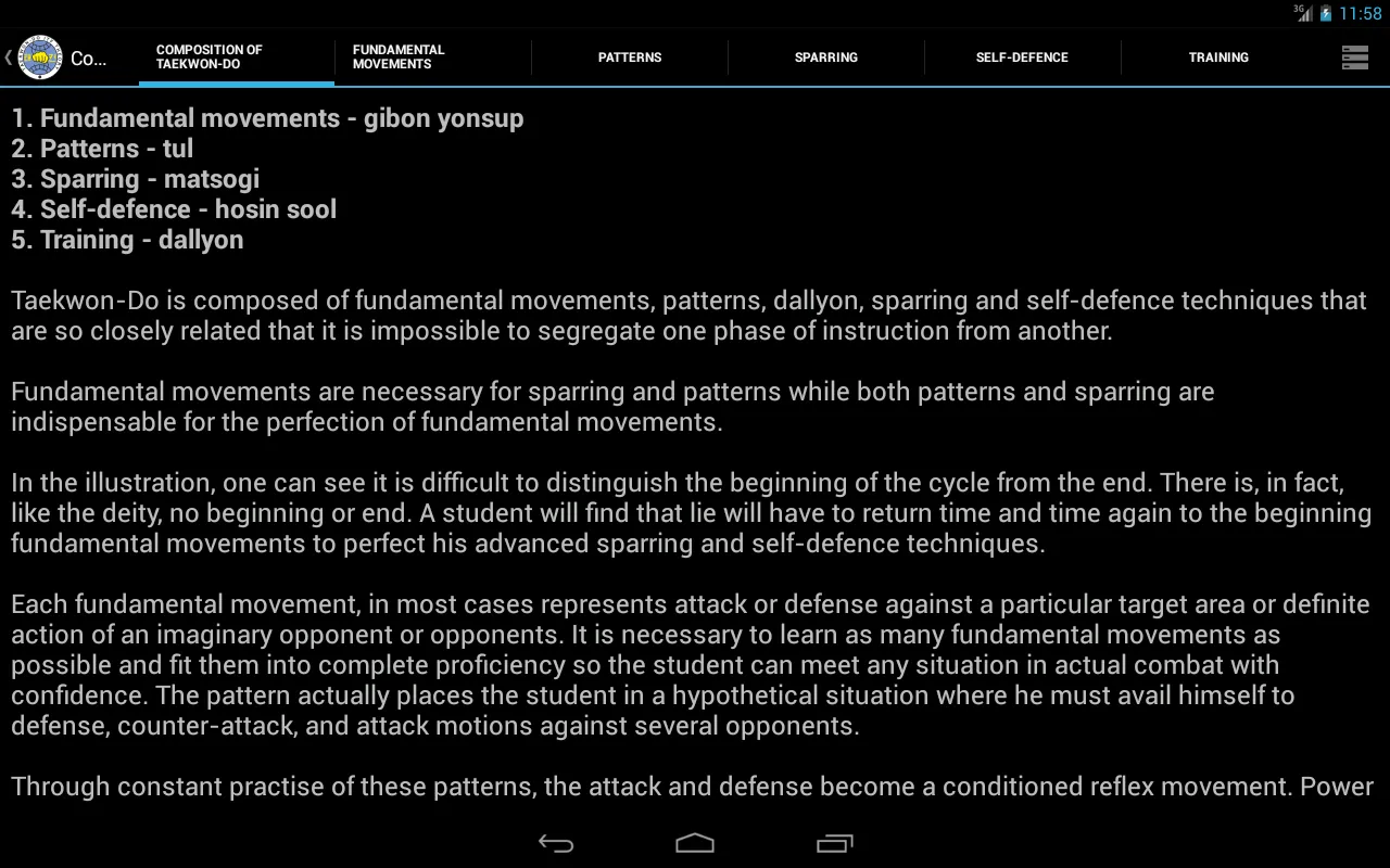 Taekwon-Do ITF Theory | Indus Appstore | Screenshot