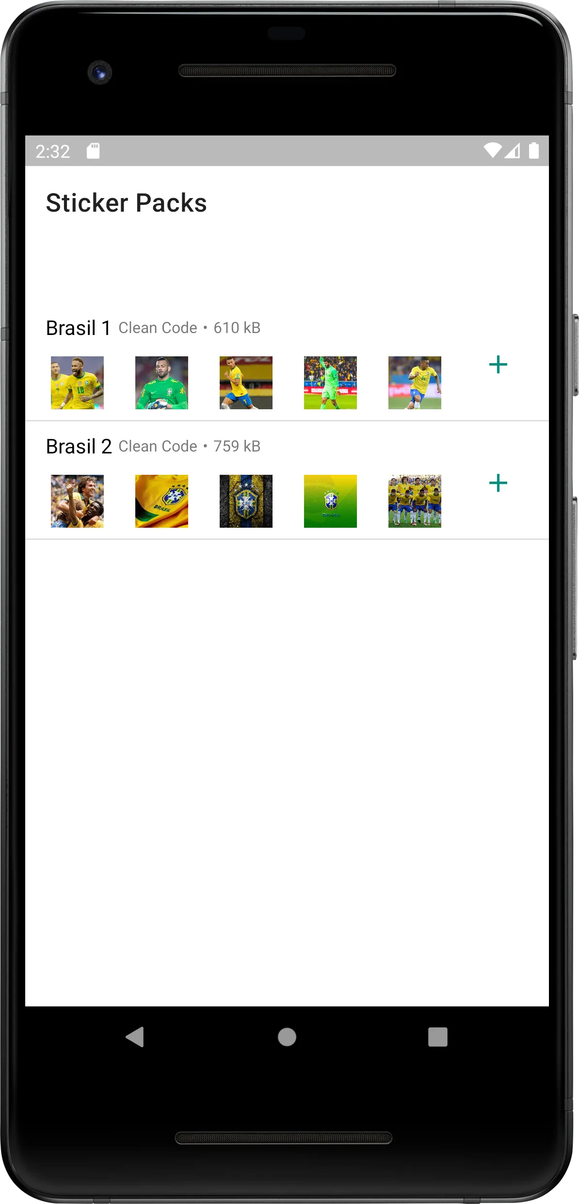 Stickers Brazil Soccer Team | Indus Appstore | Screenshot