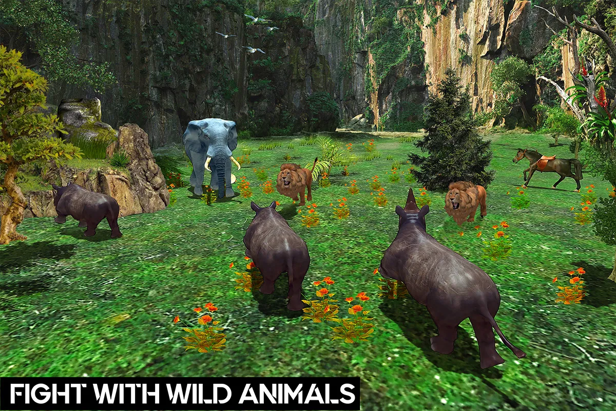 Wild Rhino Family Jungle Sim | Indus Appstore | Screenshot