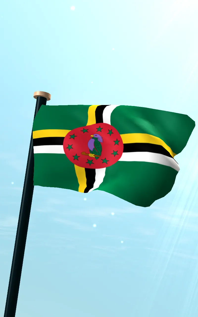 Dominica Flag 3D Free | Indus Appstore | Screenshot