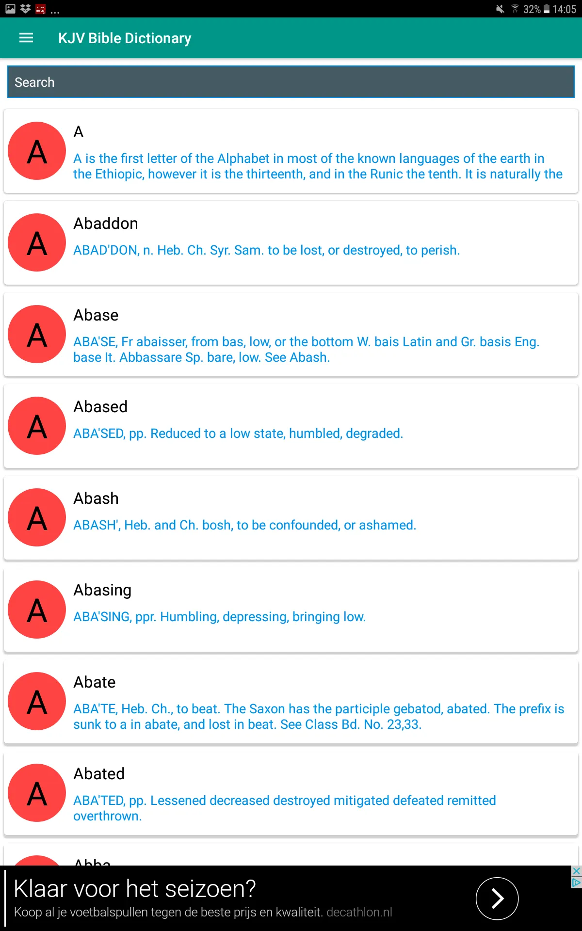 KJV Bible Dictionary - Bible | Indus Appstore | Screenshot