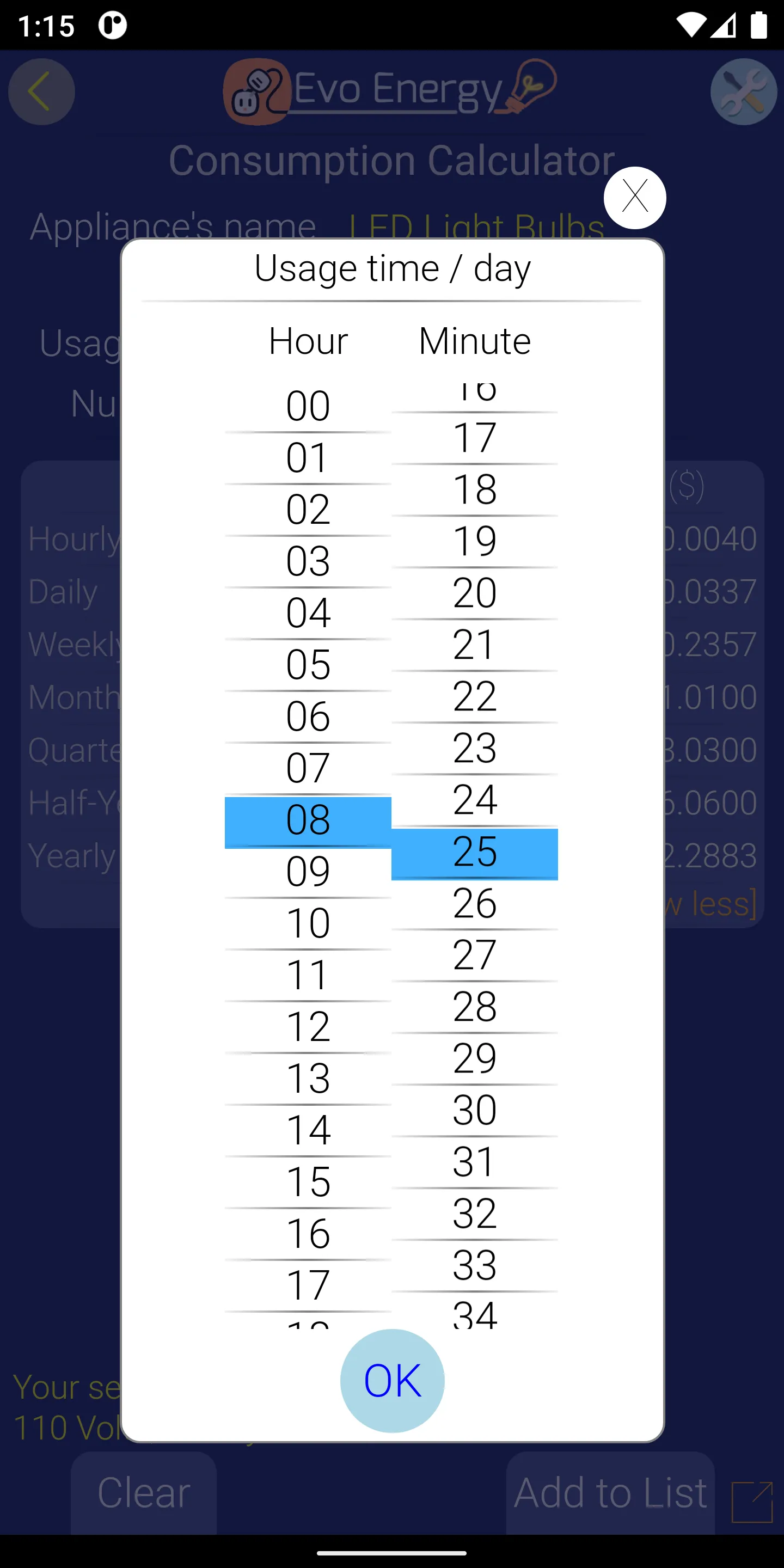 EvoEnergy - Electricity Calc | Indus Appstore | Screenshot