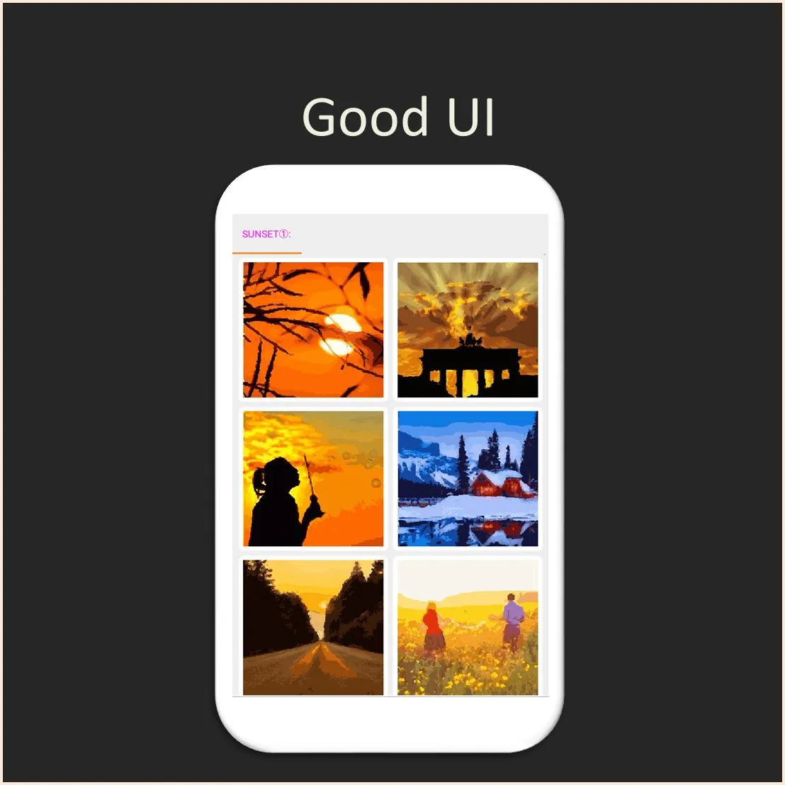 Color by Number - sunset | Indus Appstore | Screenshot