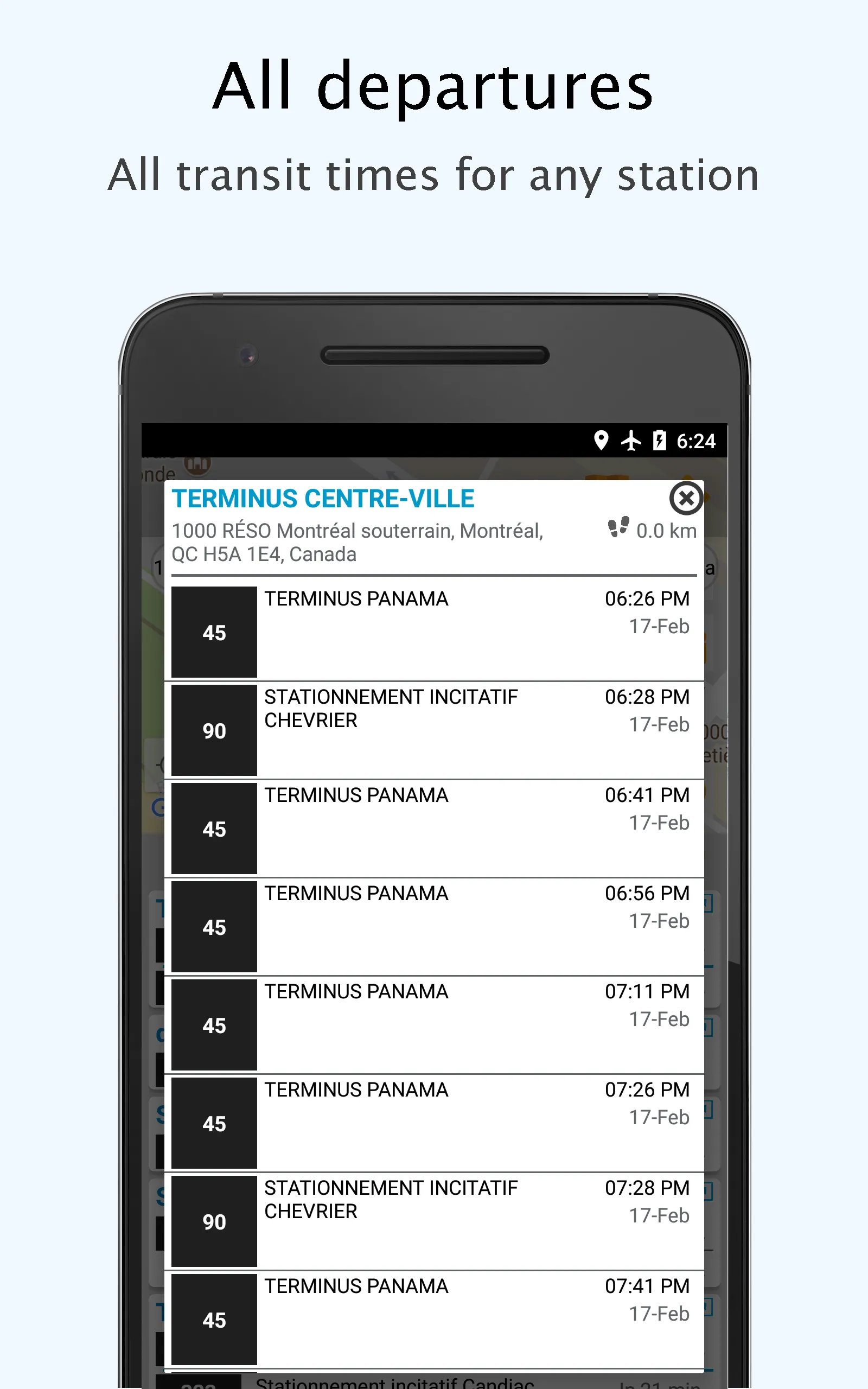 Montreal STM departures & maps | Indus Appstore | Screenshot