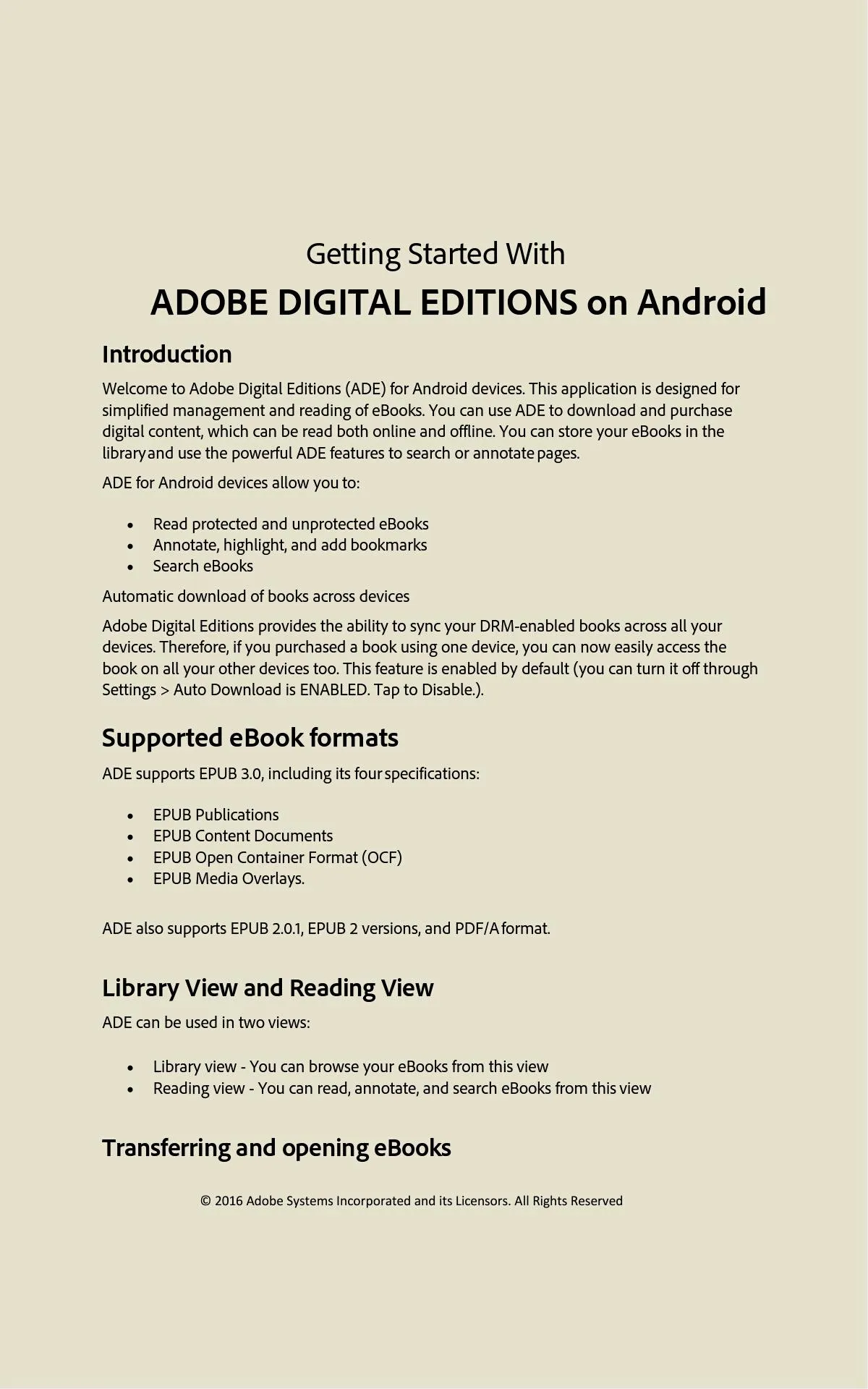 Adobe Digital Editions | Indus Appstore | Screenshot